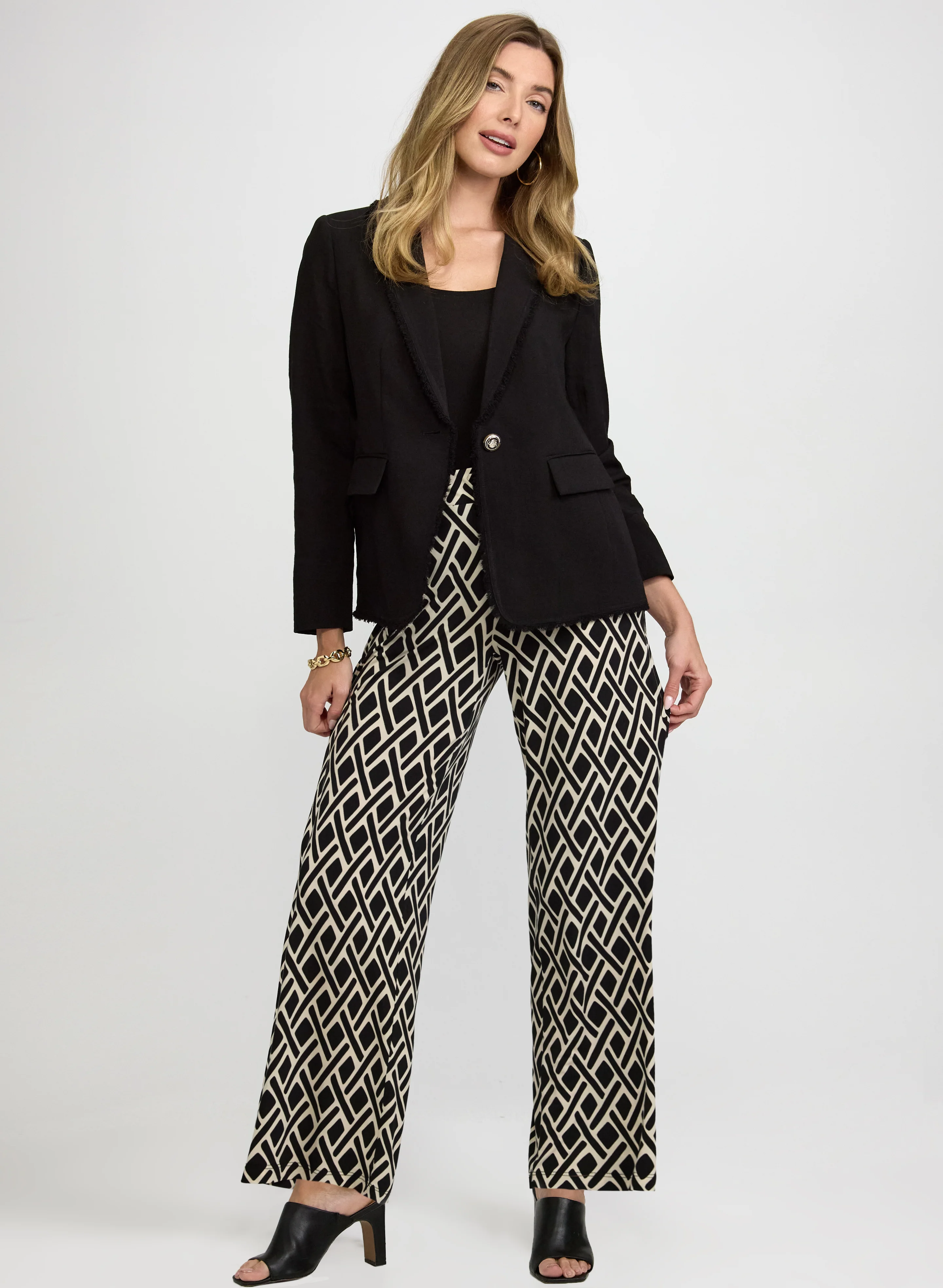 Geometric Print Pants - Image 3