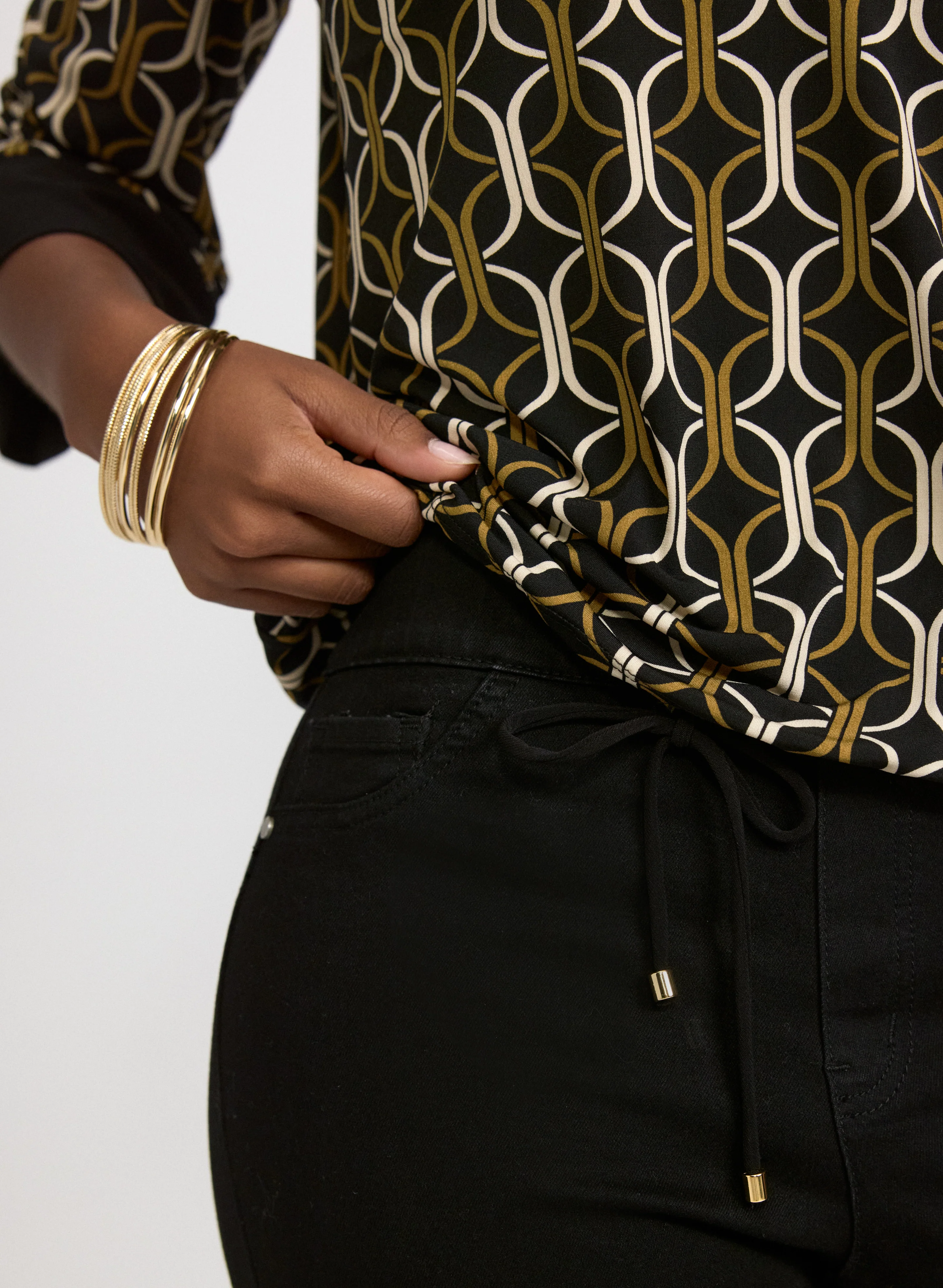 Geometric Print Top - Image 5