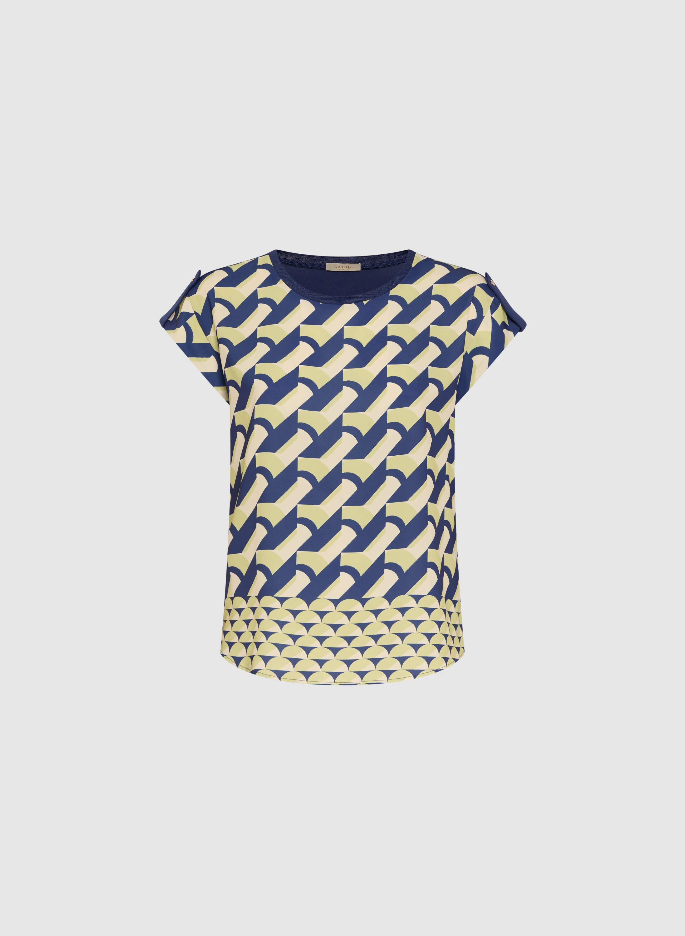 Geometric Print Top - Image 6