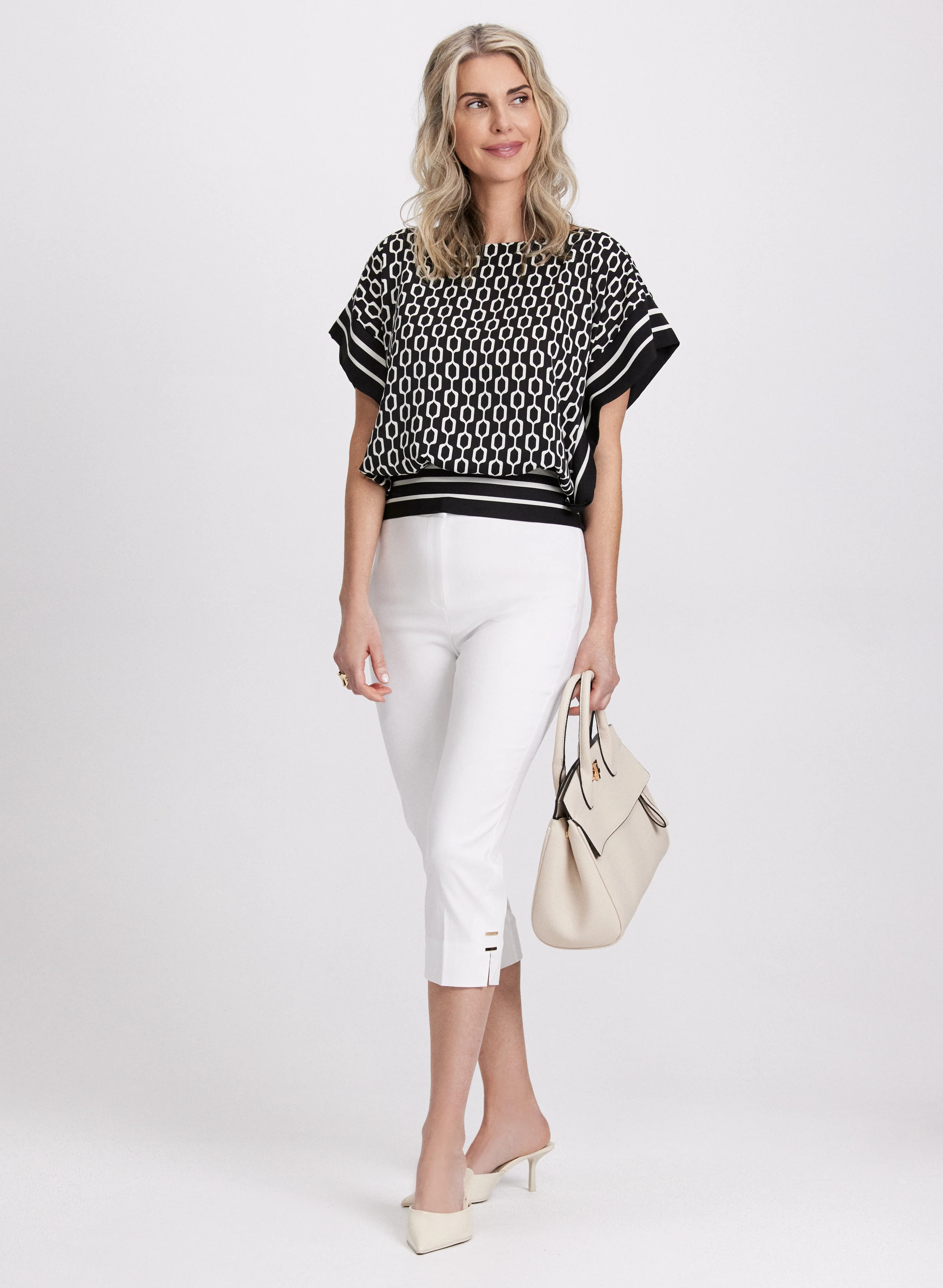 Geometric Print Top - Image 2