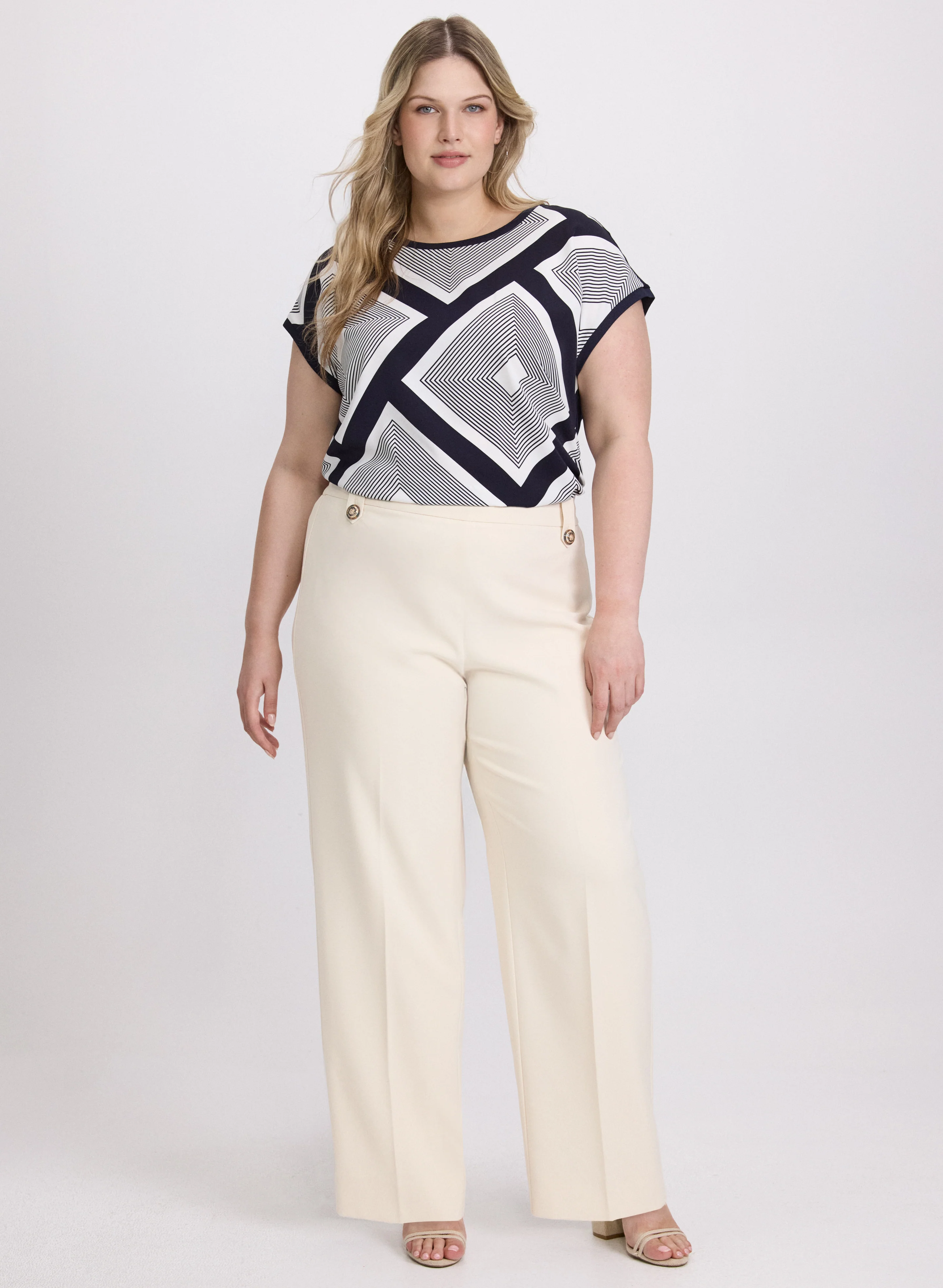 Geometric Print Top - Image 3