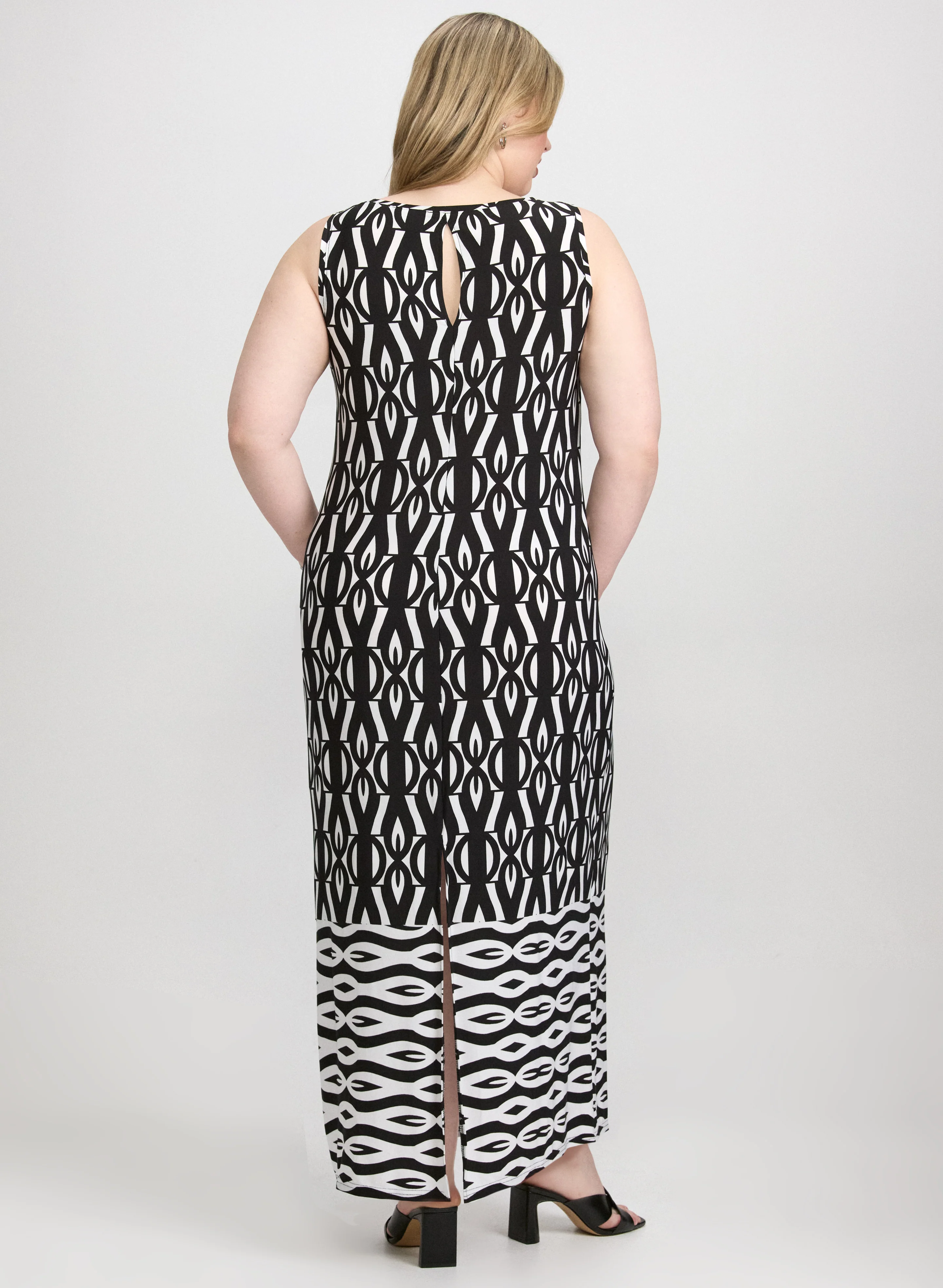 Geometric Printed Dress - Image 4