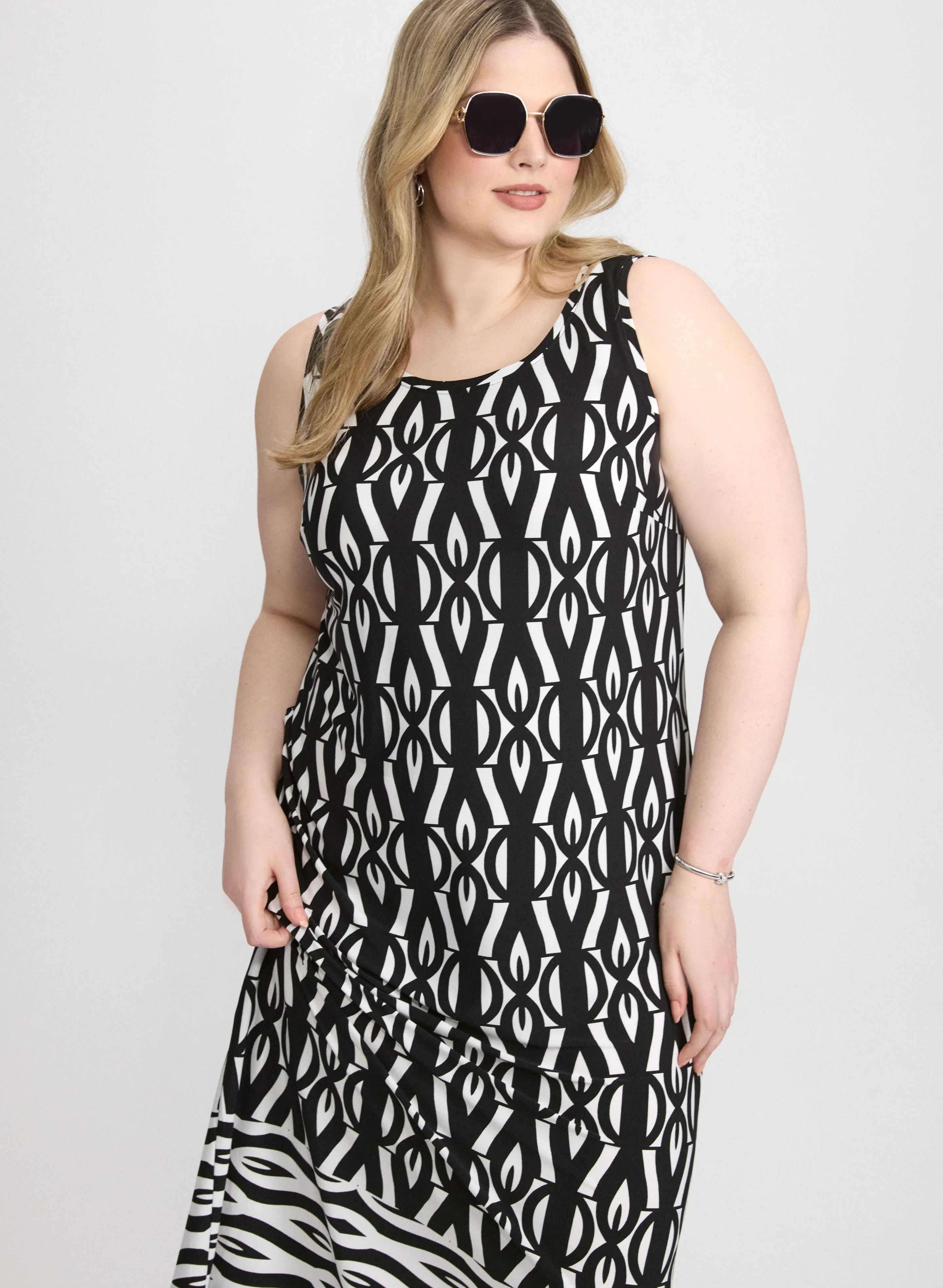 Geometric Printed Dress - Image 5