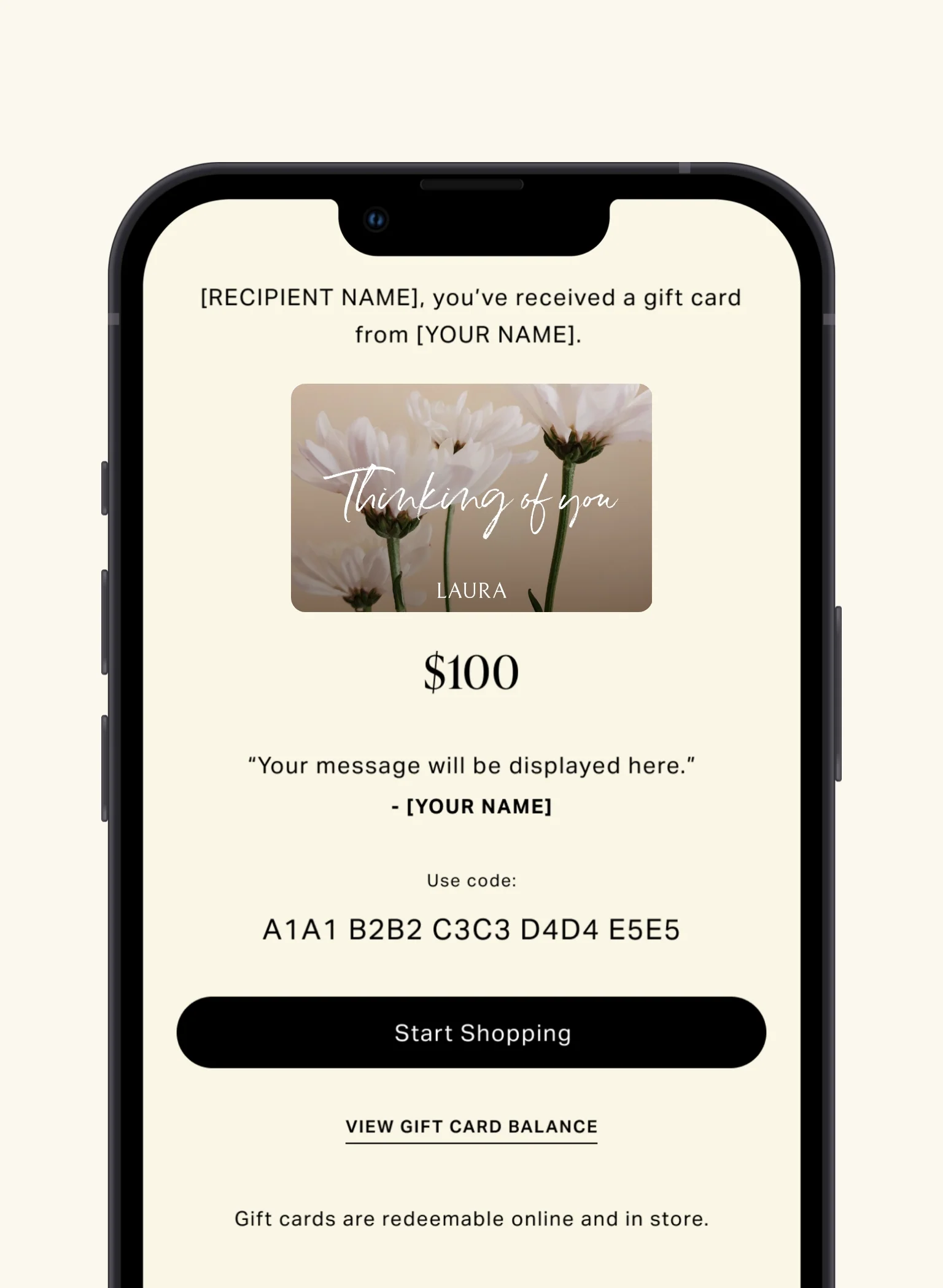 Gift Card - Thinking of You - Image 2