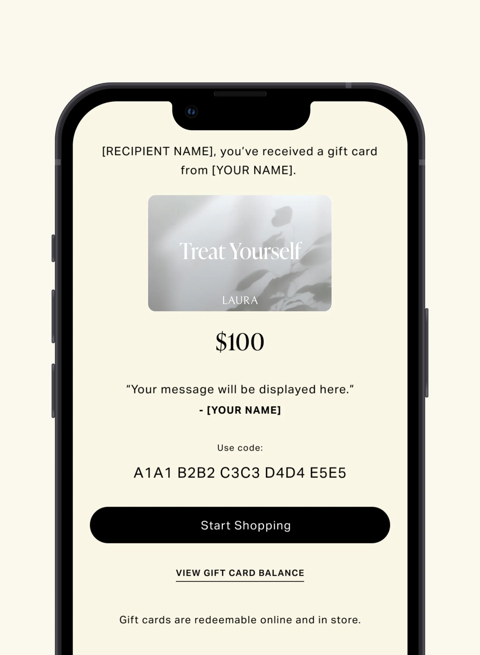 Gift Card - Treat Yourself - Image 2