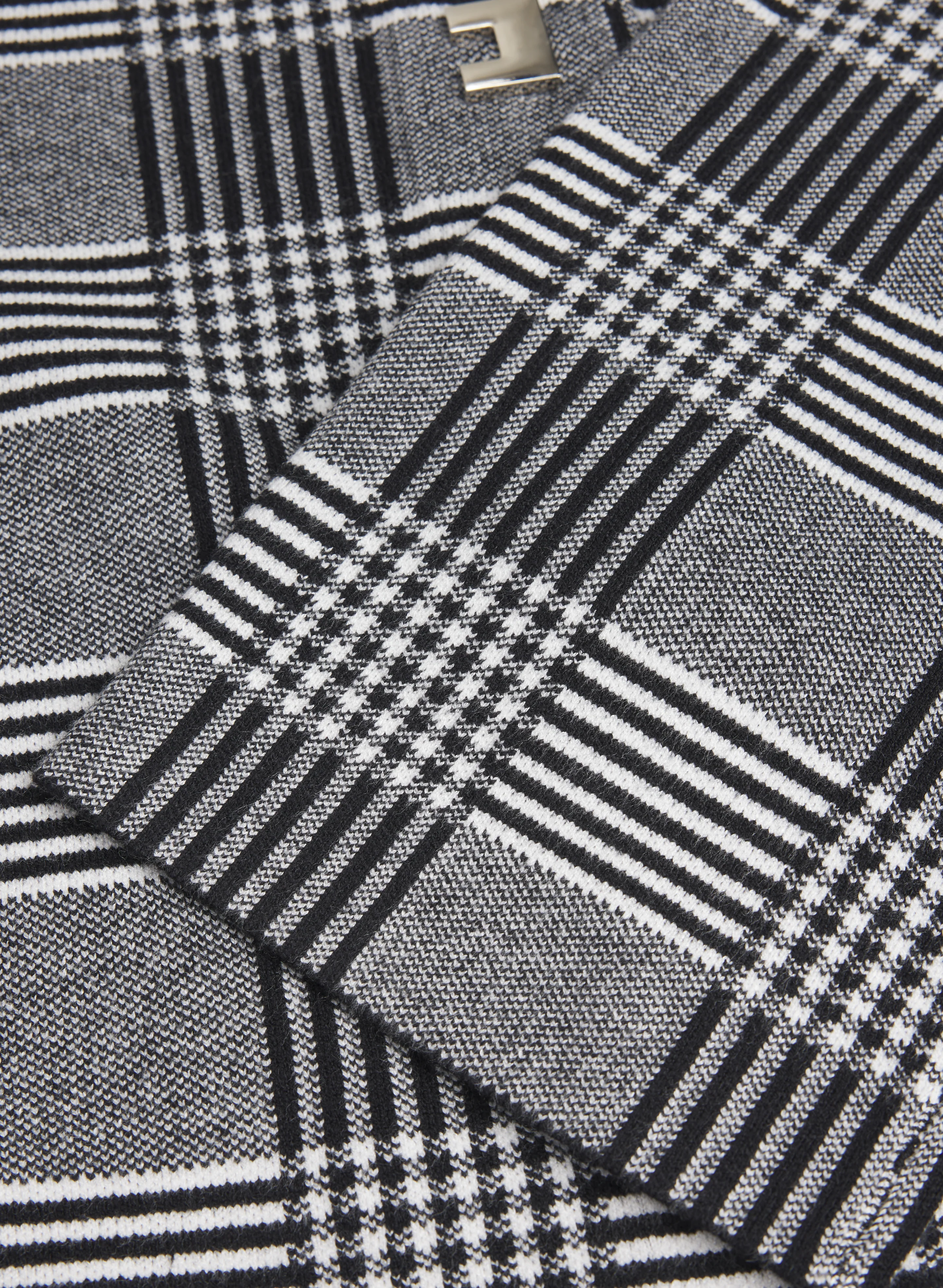 Glen Check Swing Cardigan - Image 7