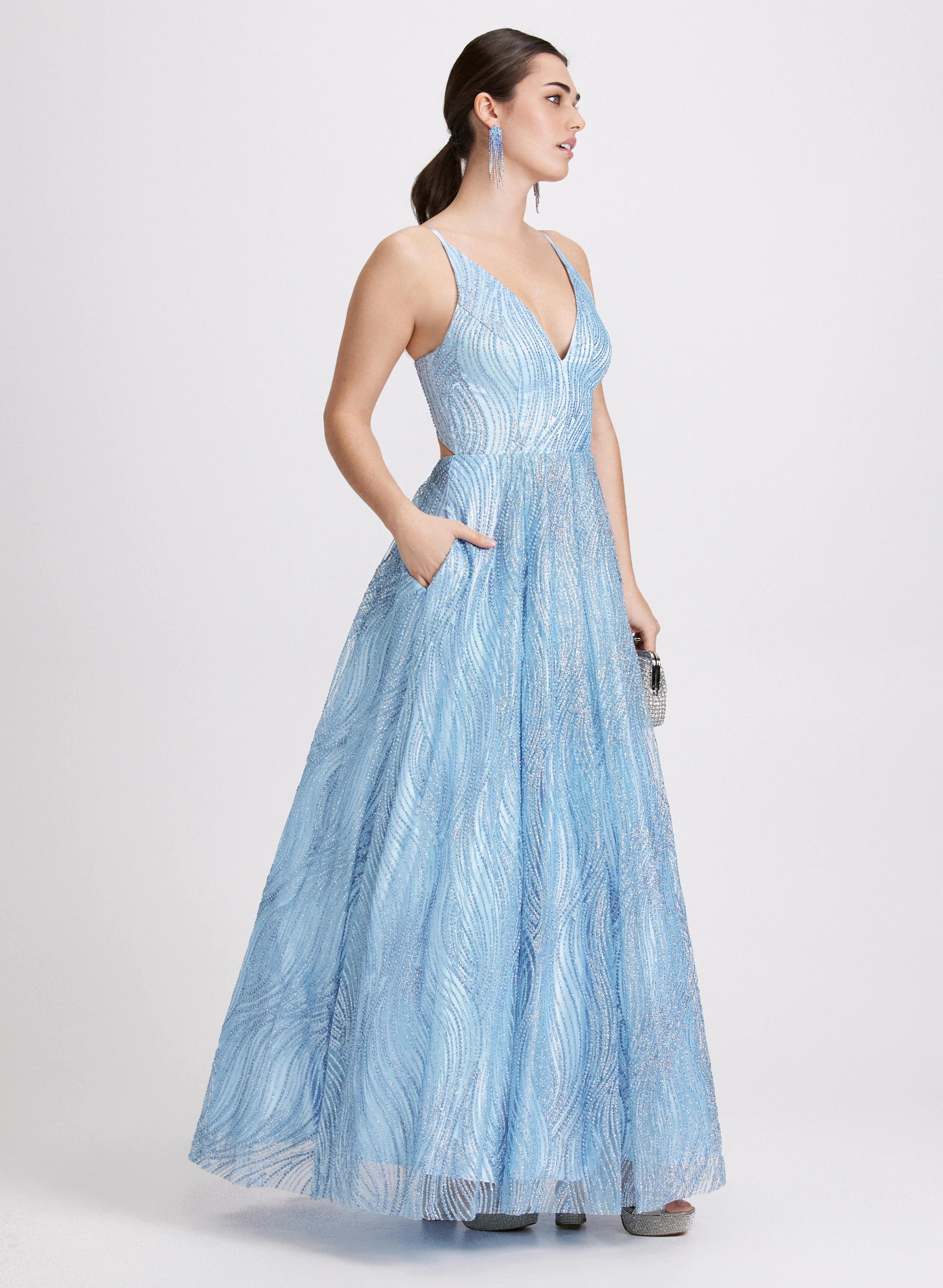 Glitter Ballgown Dress - Image 2