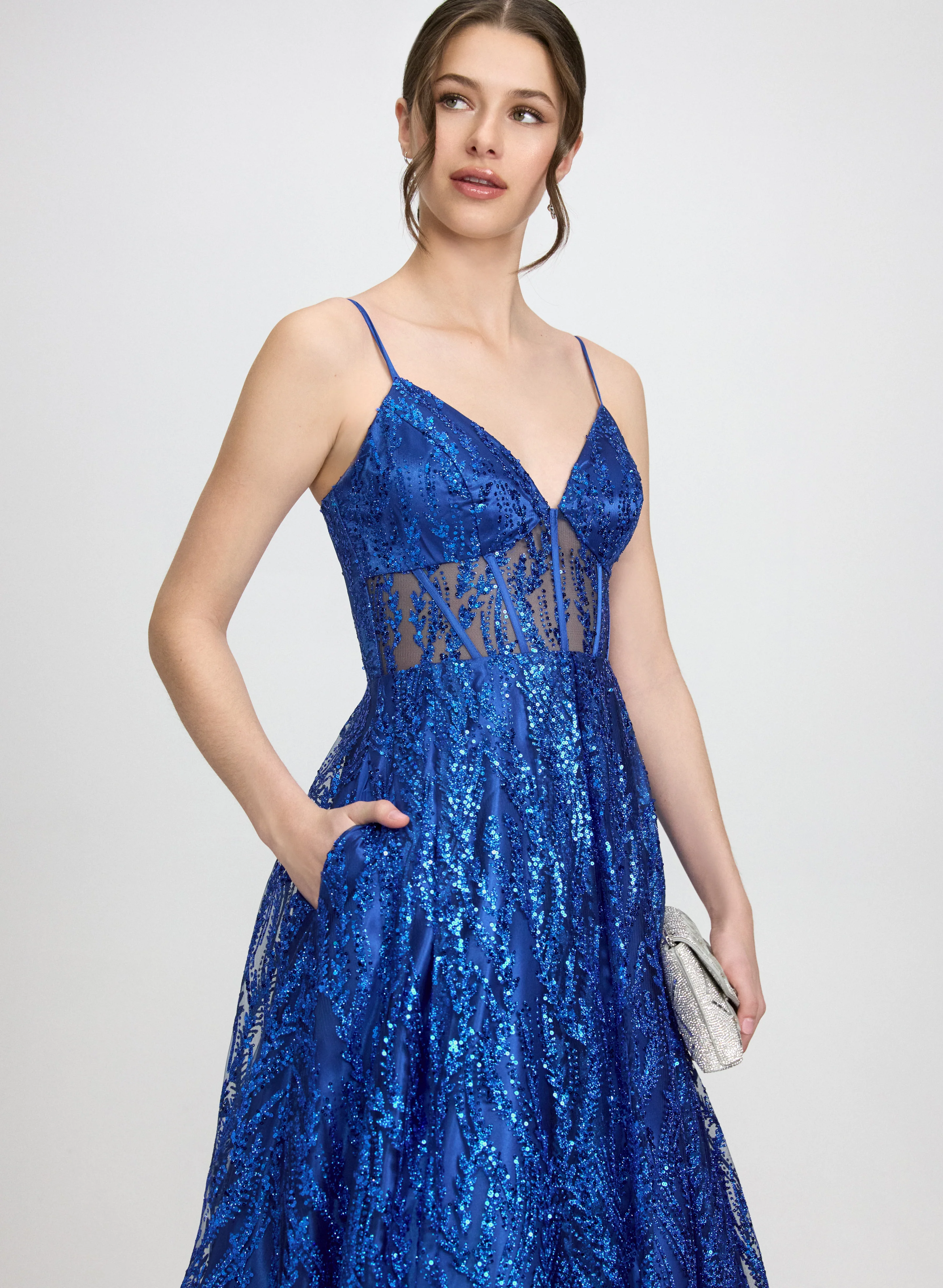 Glitter Corset Gown - Image 5