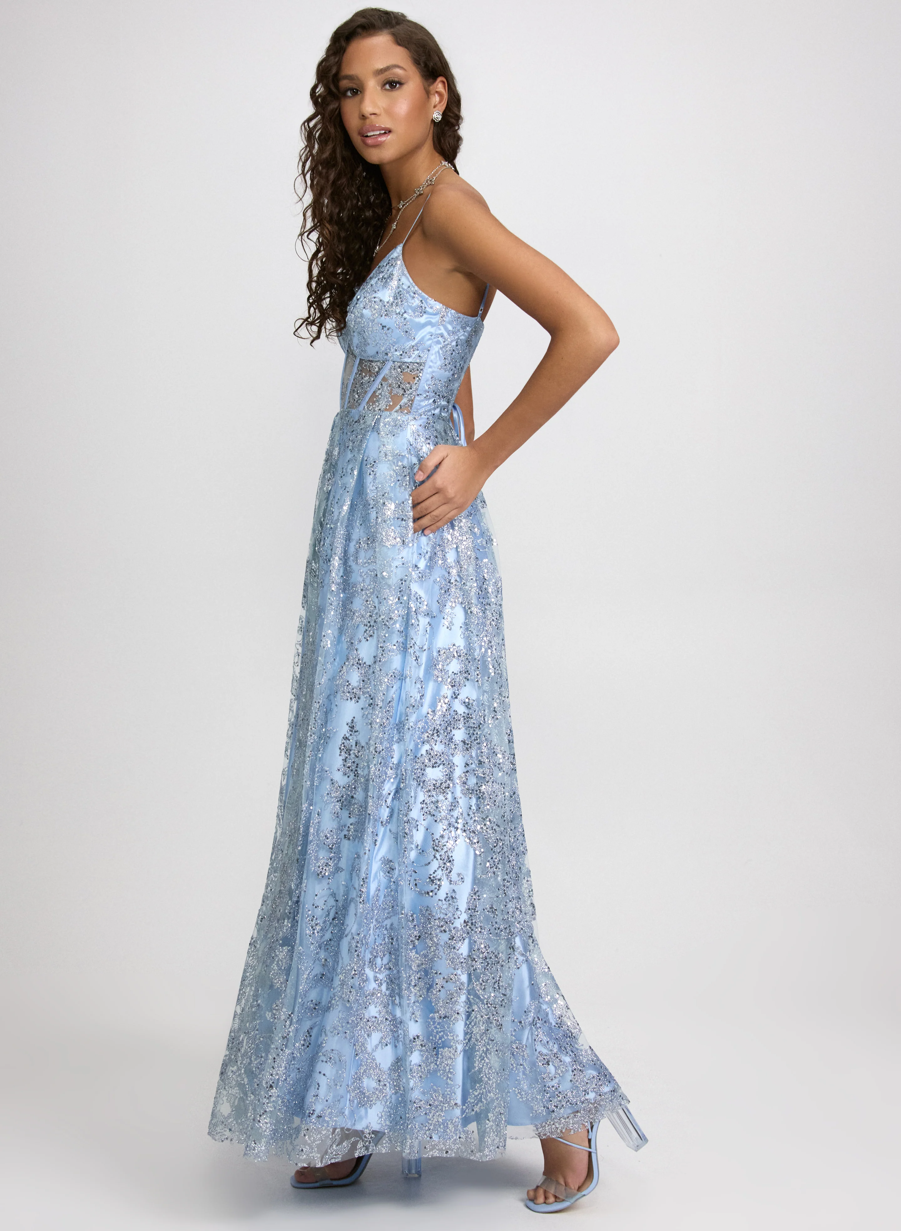Glitter Corset Gown - Image 4