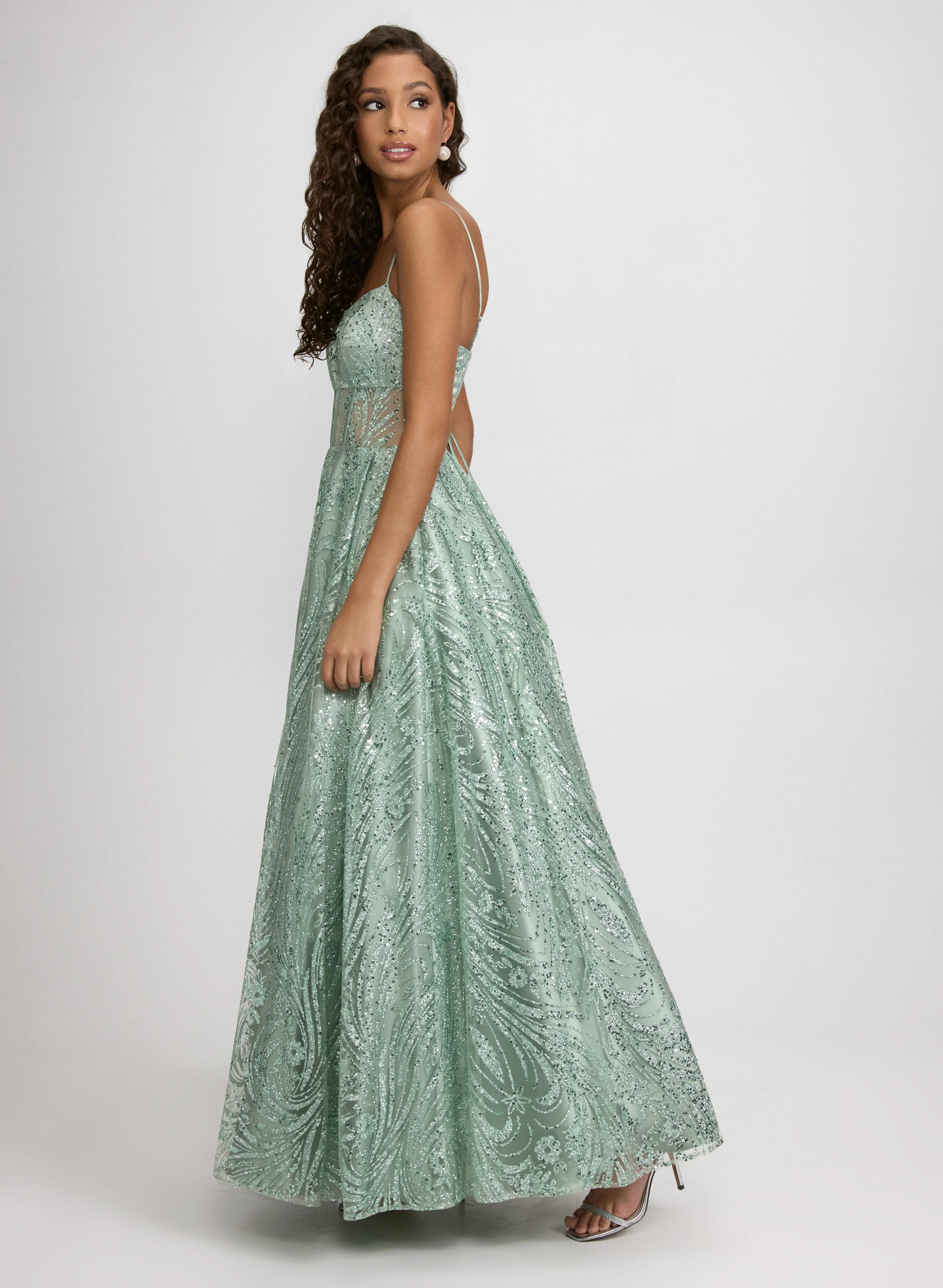 Glitter Corset Gown - Image 8