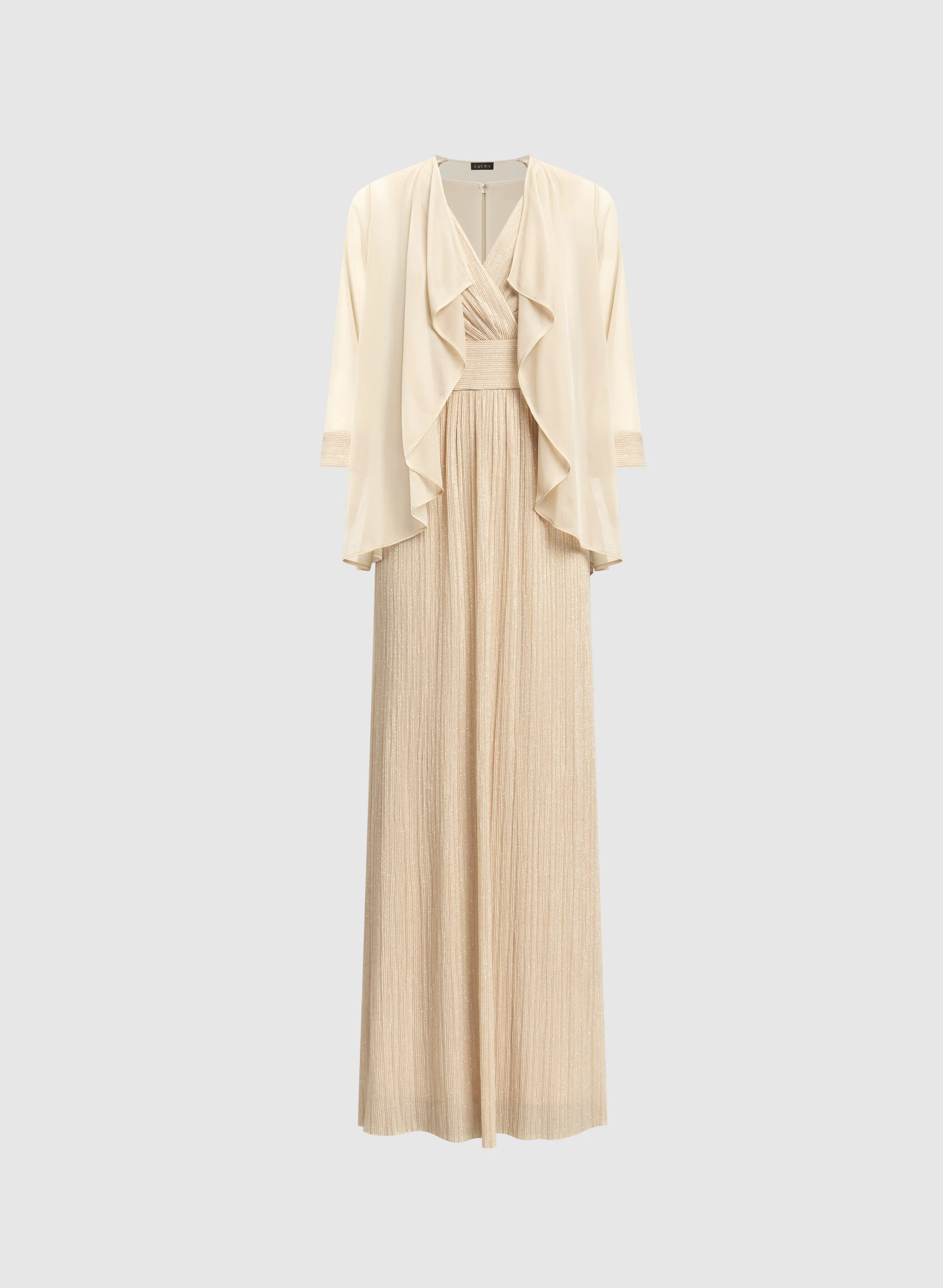 Glitter Dress & Chiffon Jacket Set - Image 5