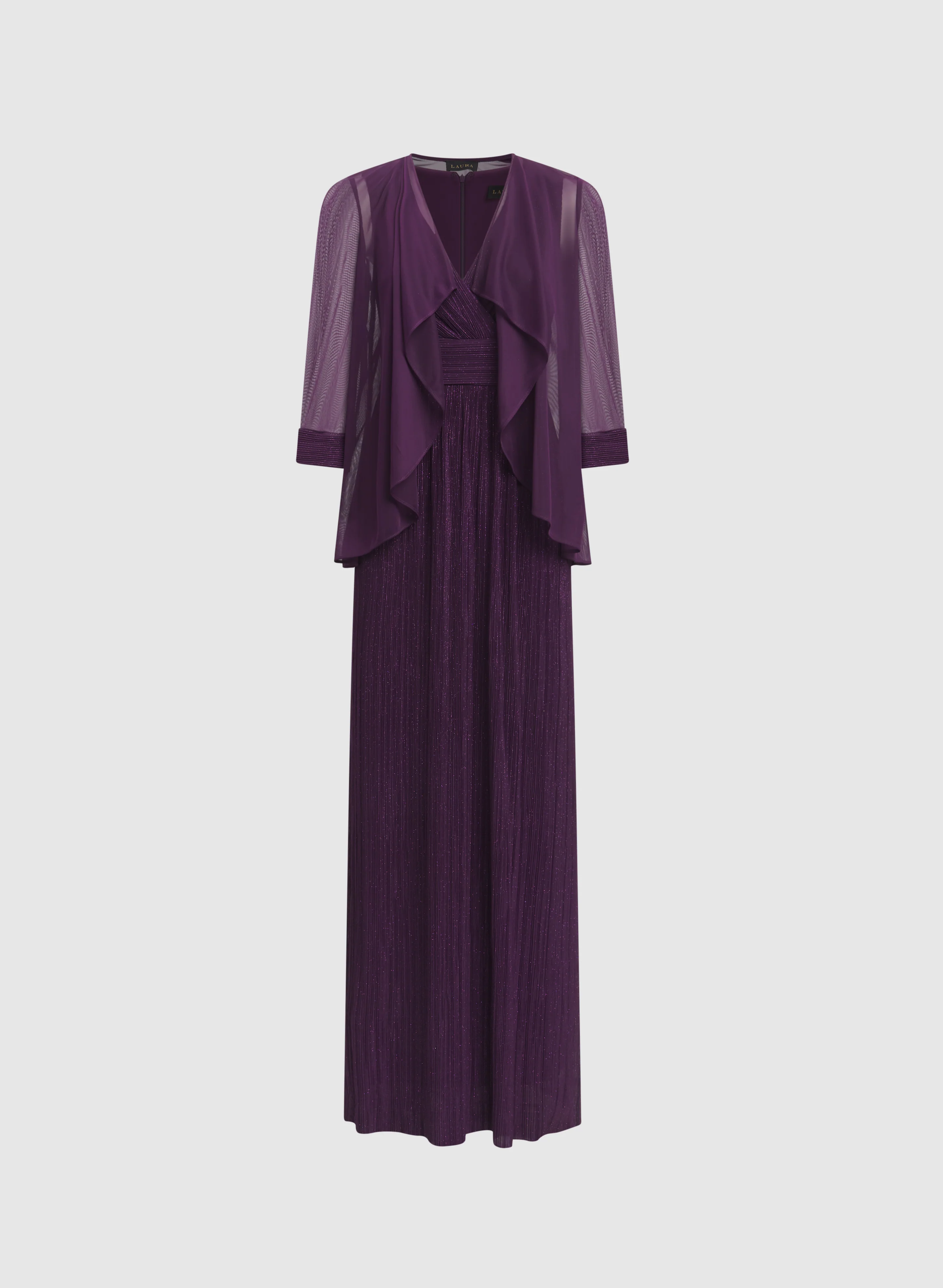 Glitter Dress & Chiffon Jacket Set - Image 6