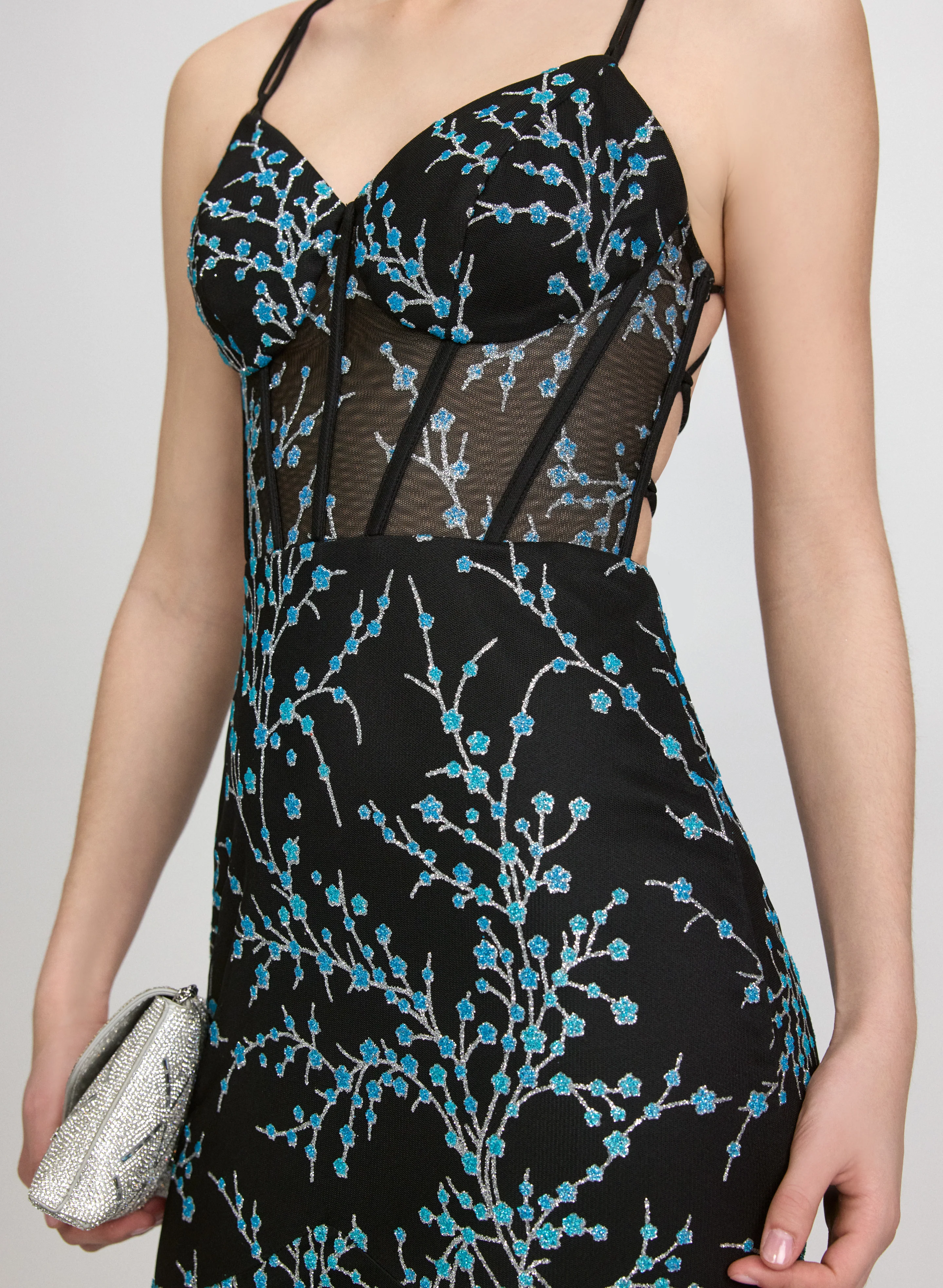 Glitter Floral Dress - Image 3