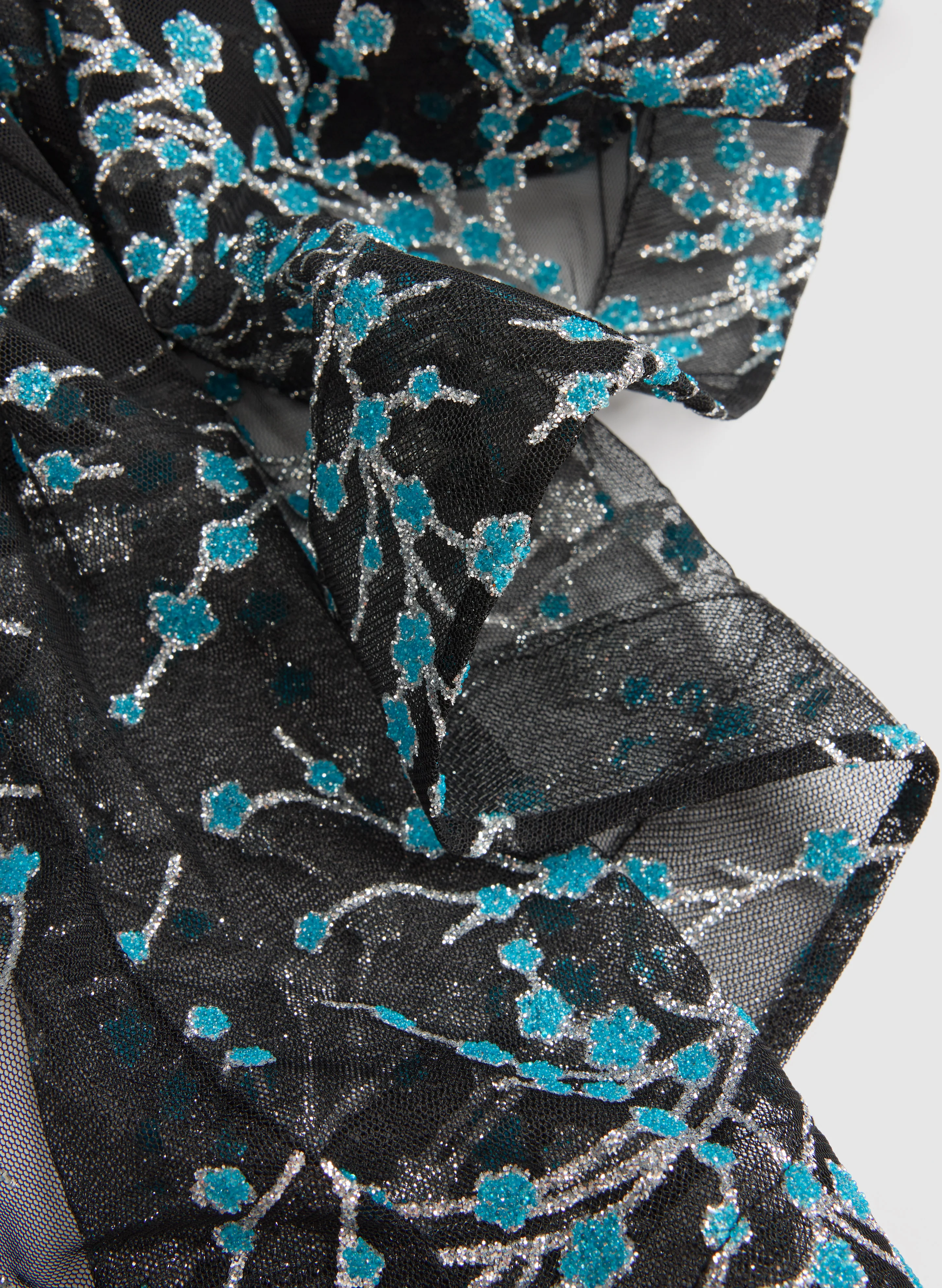 Glitter Floral Dress - Image 6