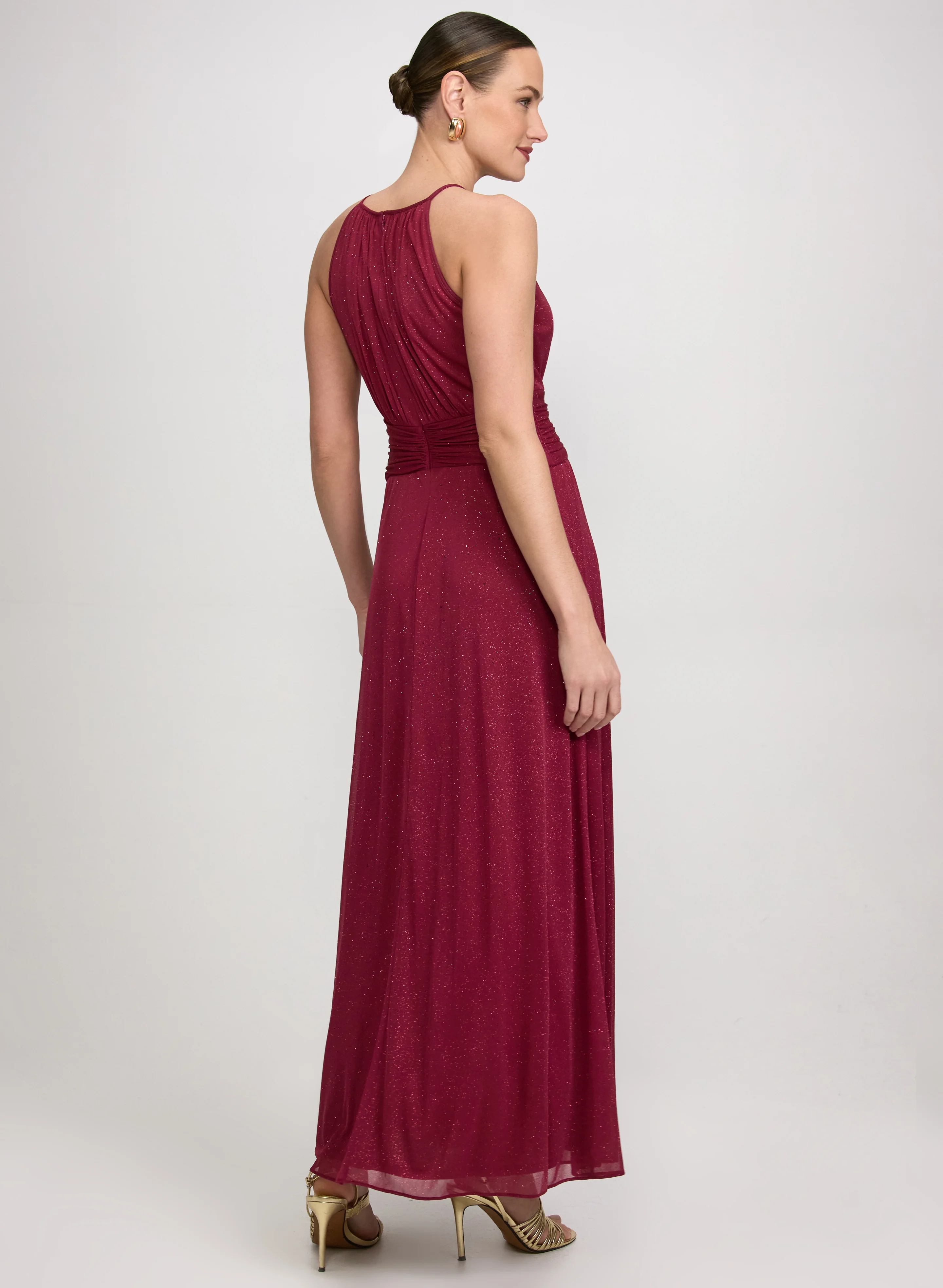 Glitter Halter Neck Dress - Image 4