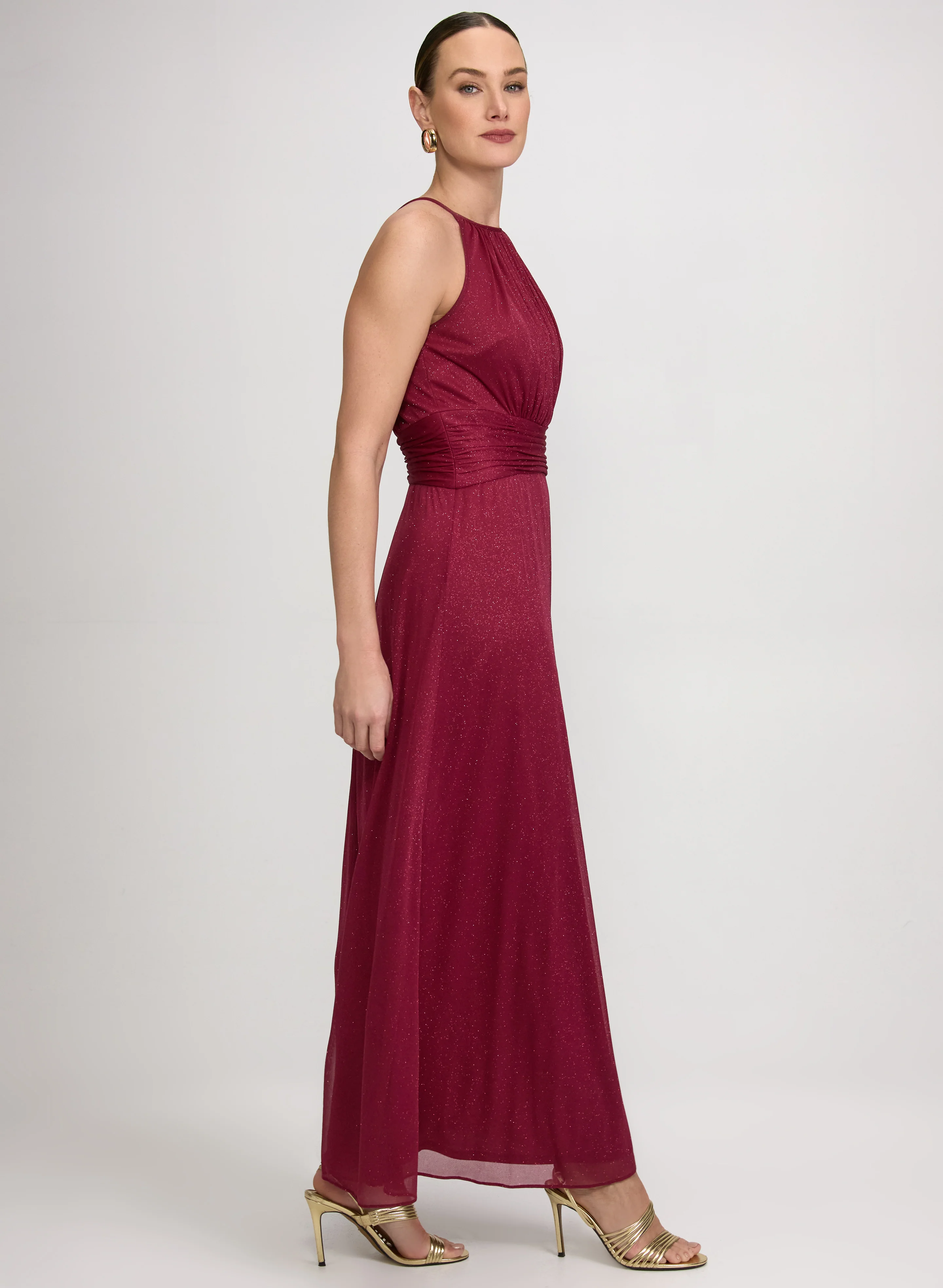 Glitter Halter Neck Dress - Image 5