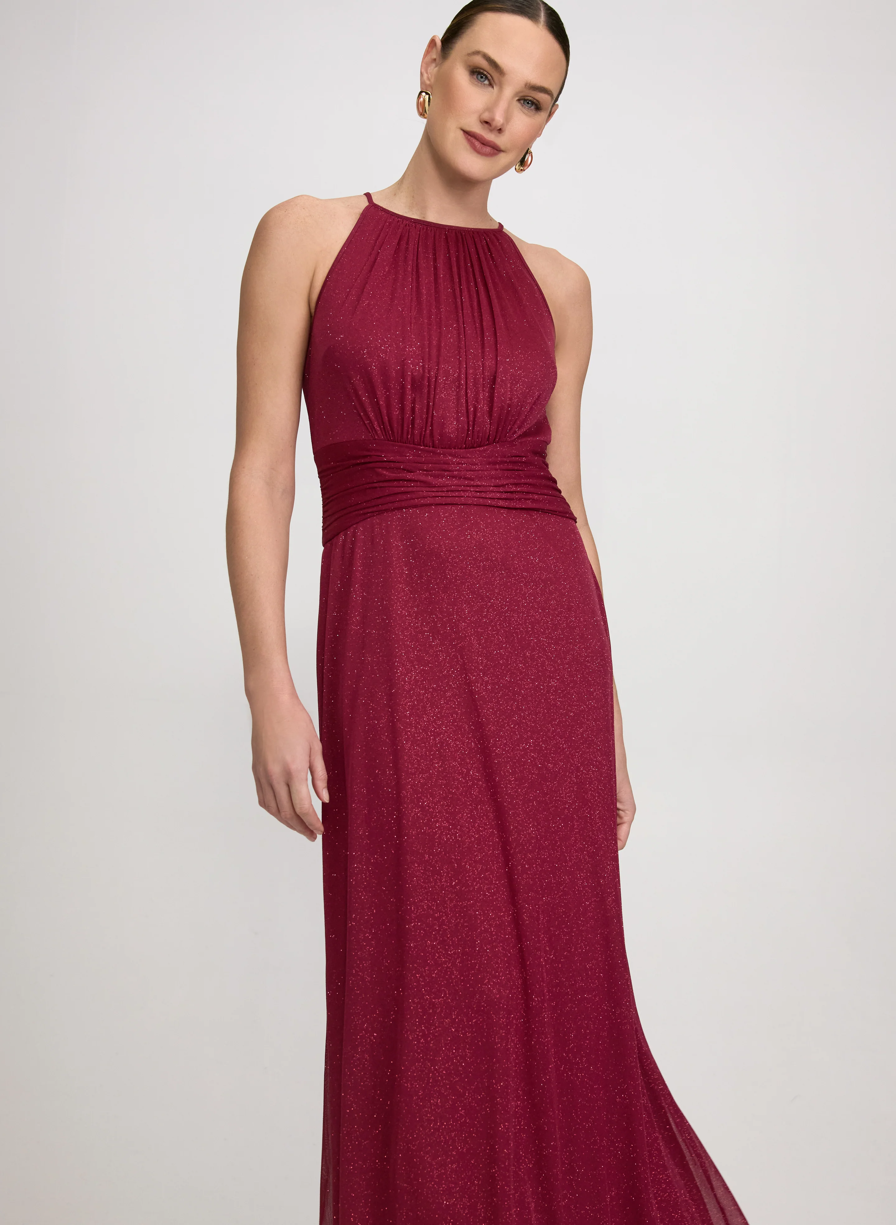 Glitter Halter Neck Dress - Image 6