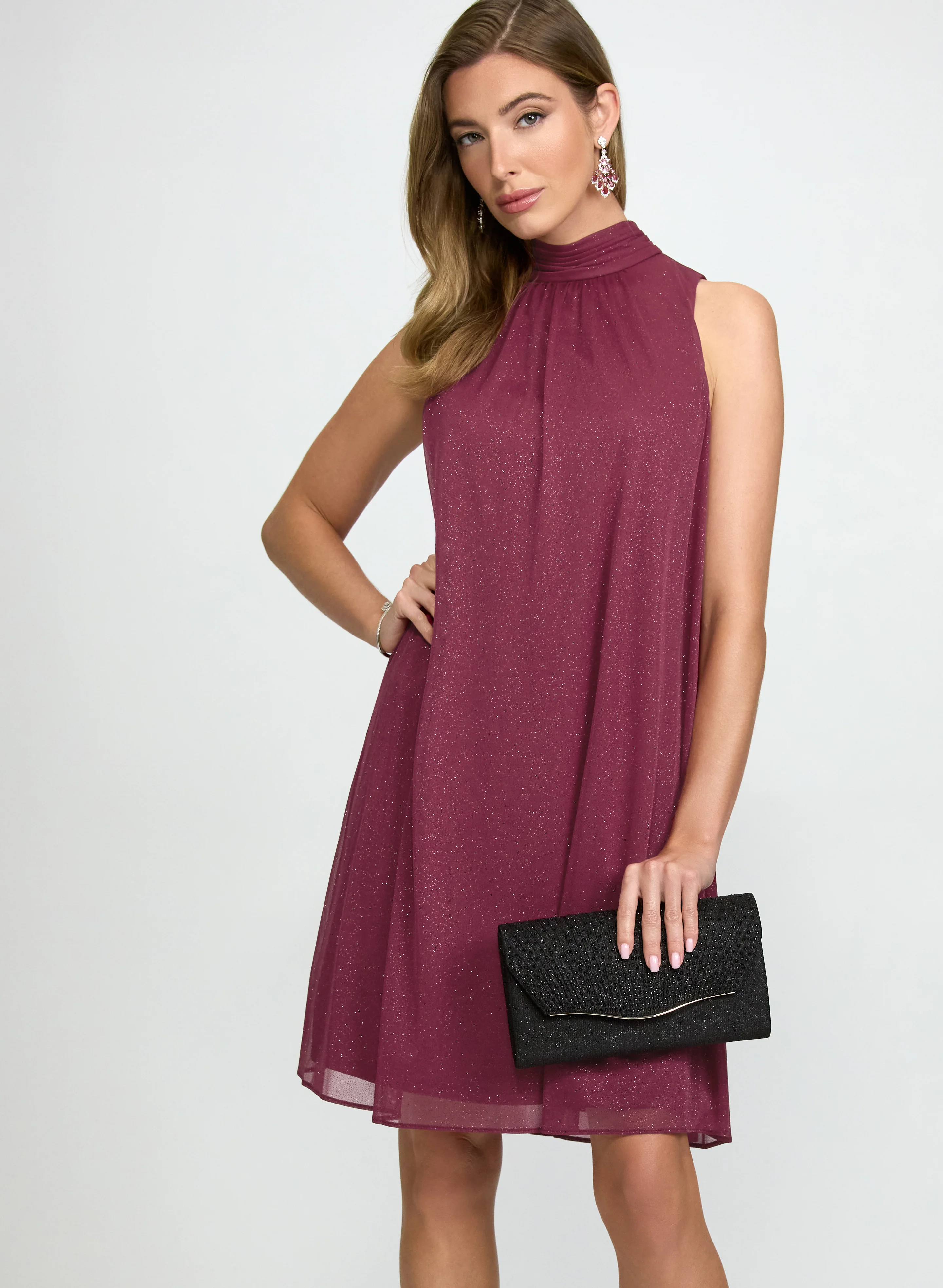 Glitter Halter Neck Dress - Image 7