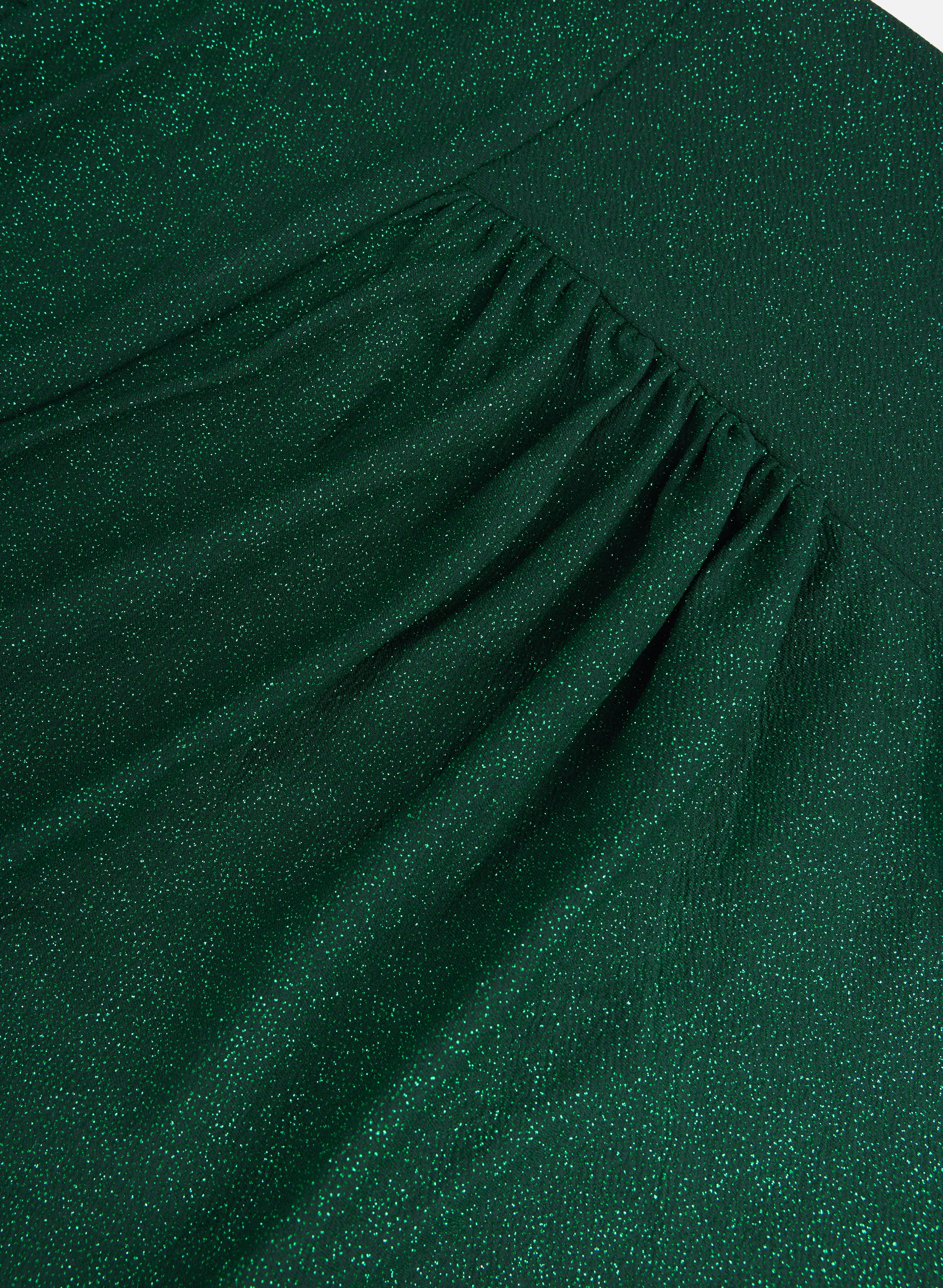 Glitter Knit Off-Shoulder Dress - Image 7