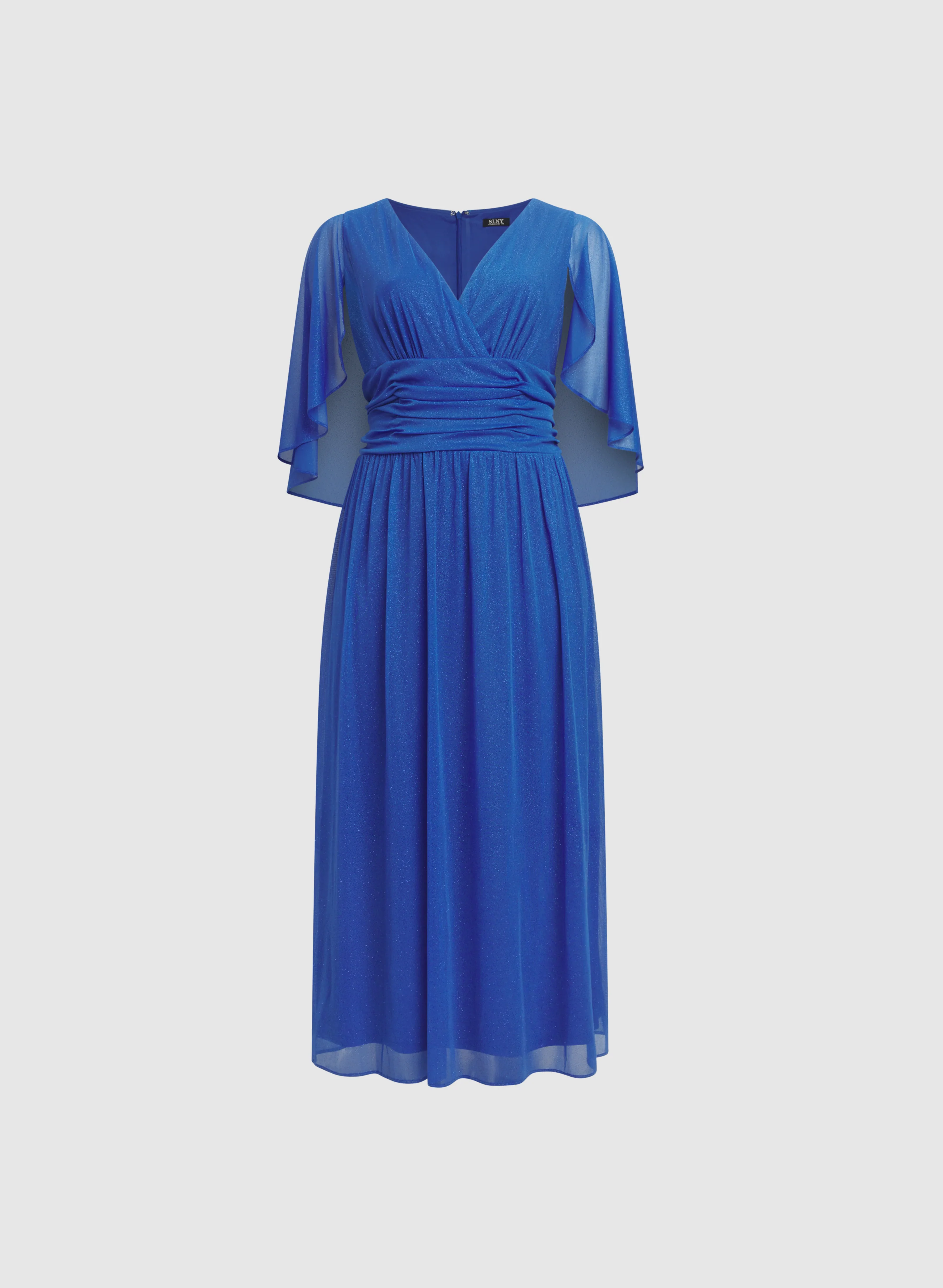 Glitter Mesh Capelet Dress - Image 6