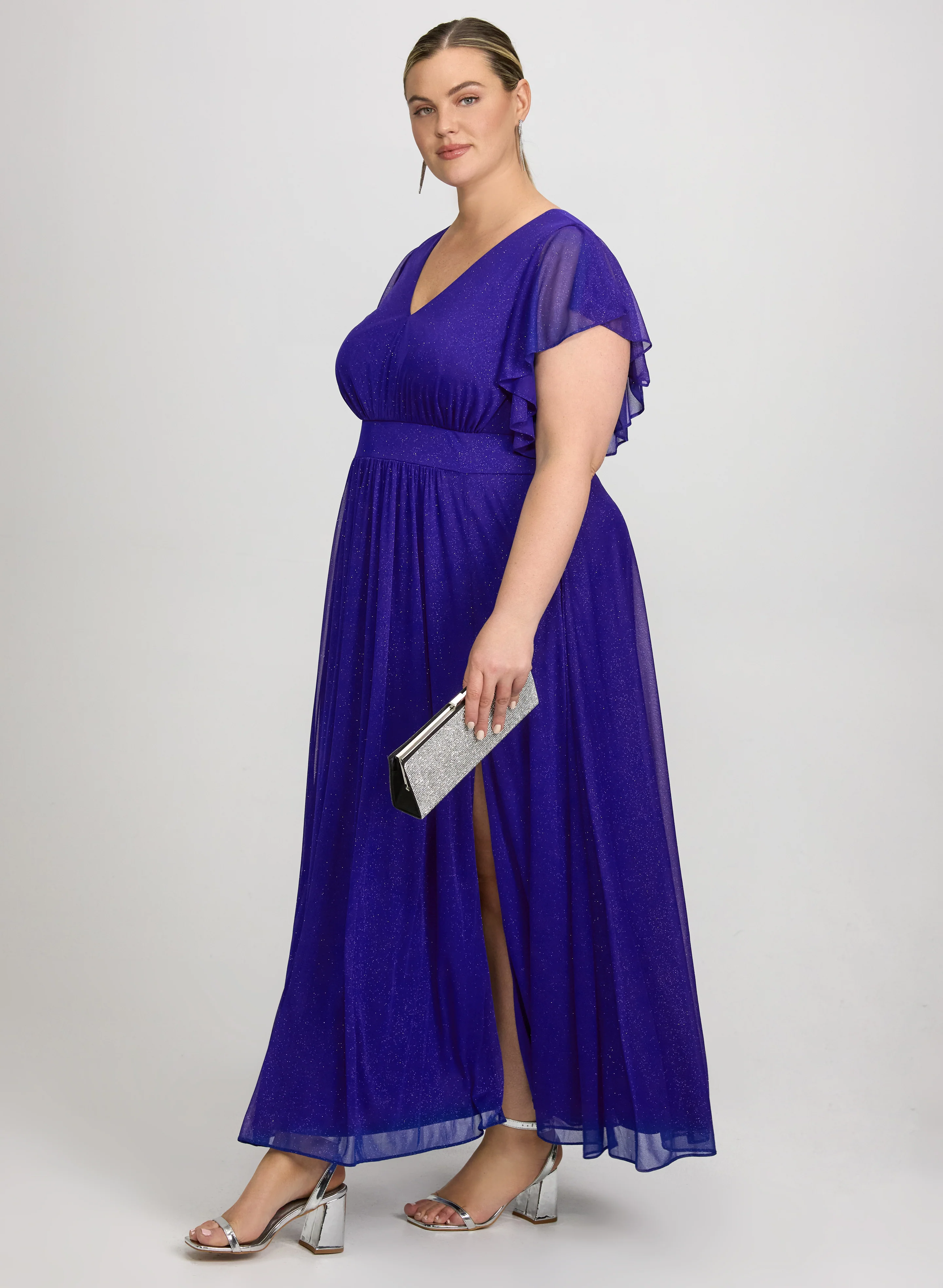 Glitter Mesh Dress - Image 7