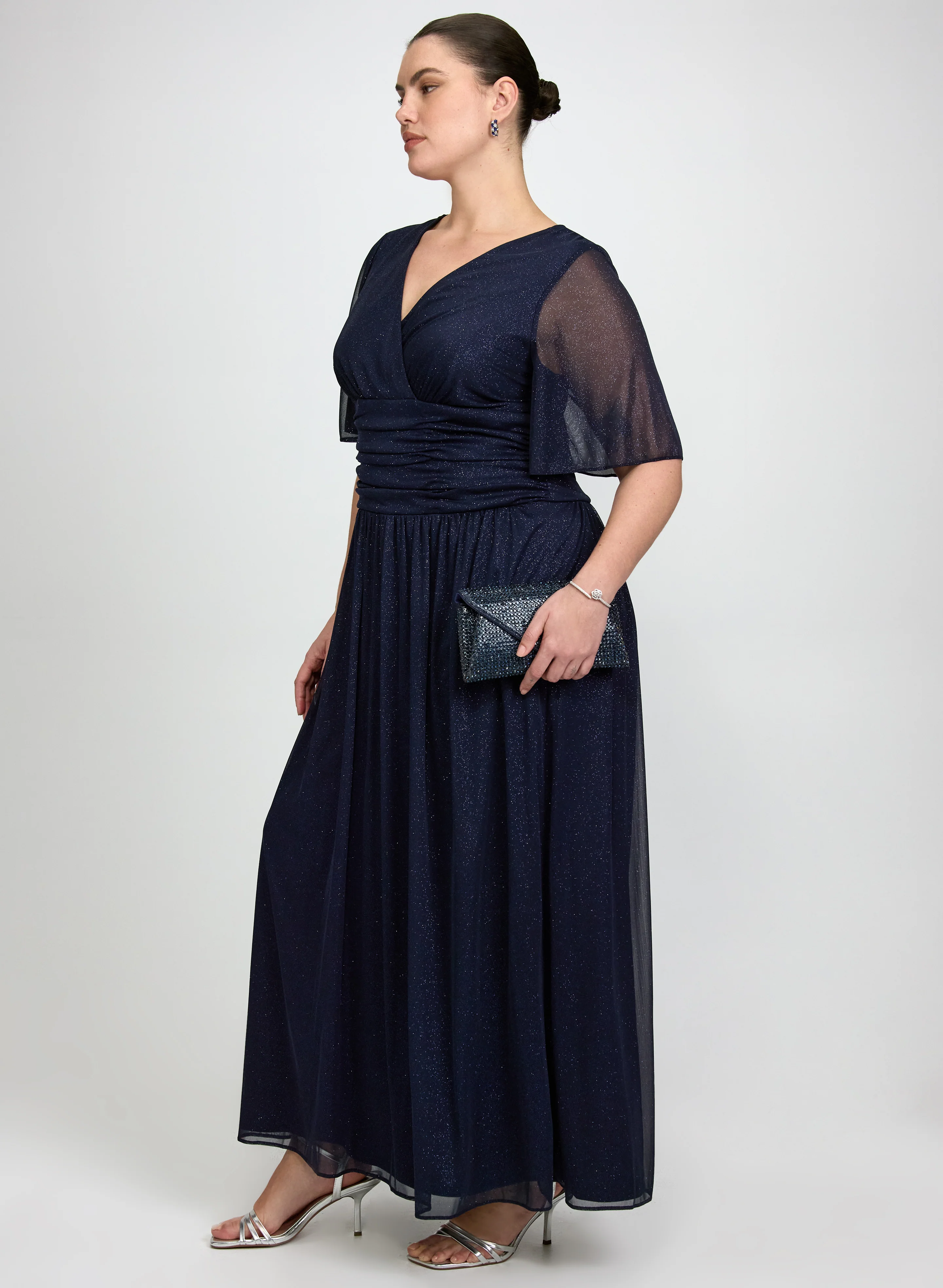 Glitter Mesh Dress - Image 3