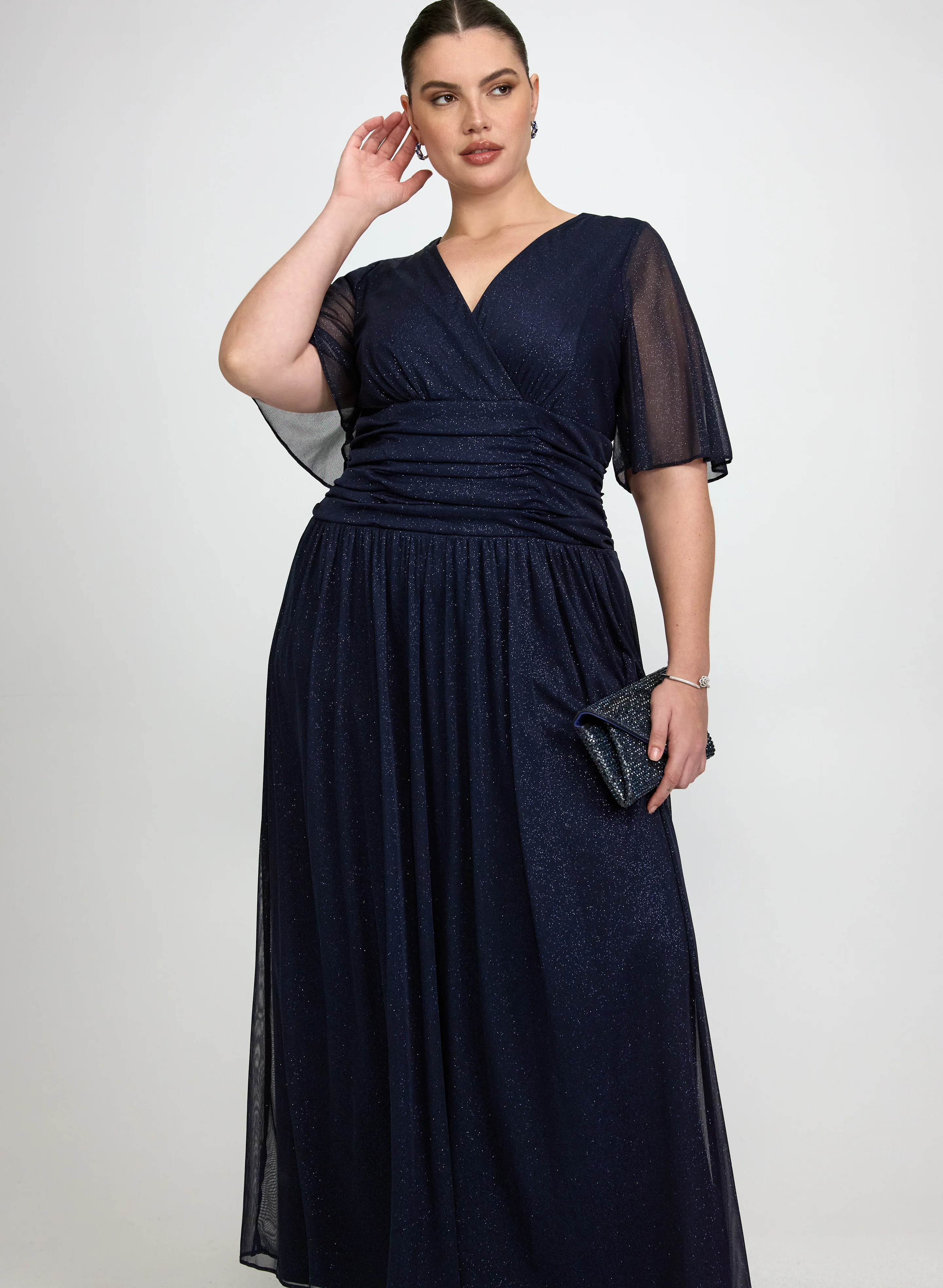 Glitter Mesh Dress - Image 4