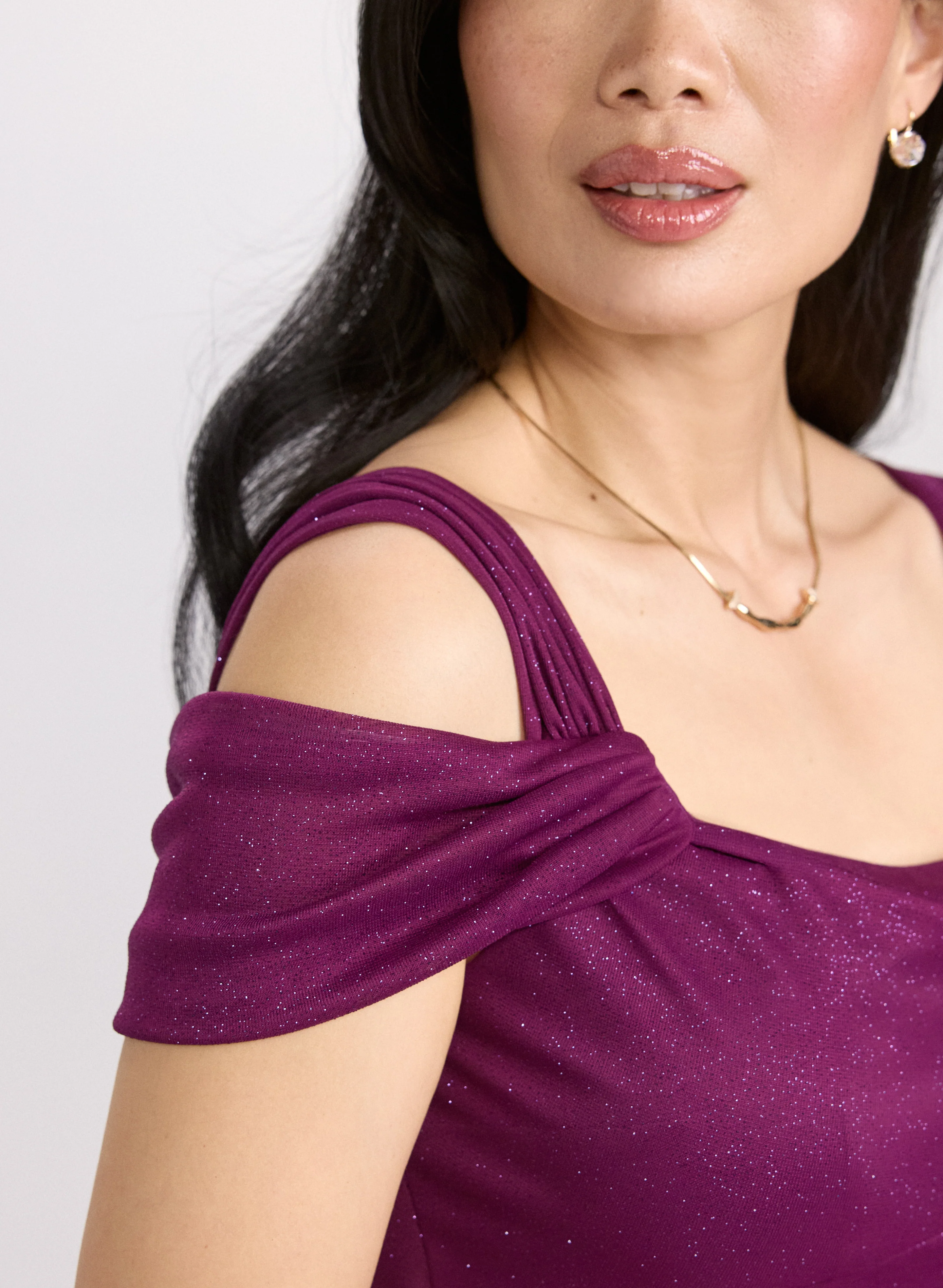 Glitter Mesh Dress - Image 4