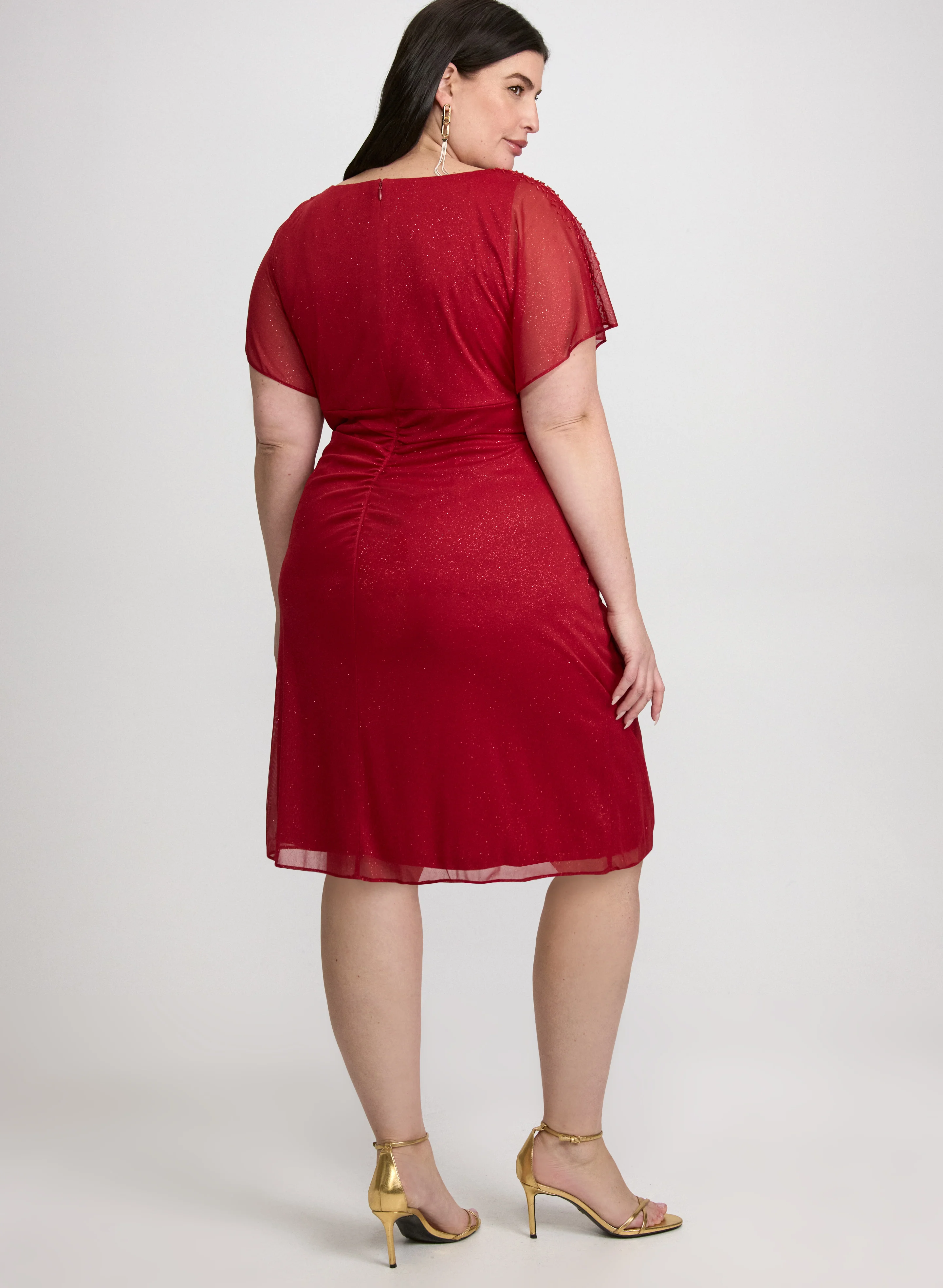Glitter Mesh Dress - Image 4
