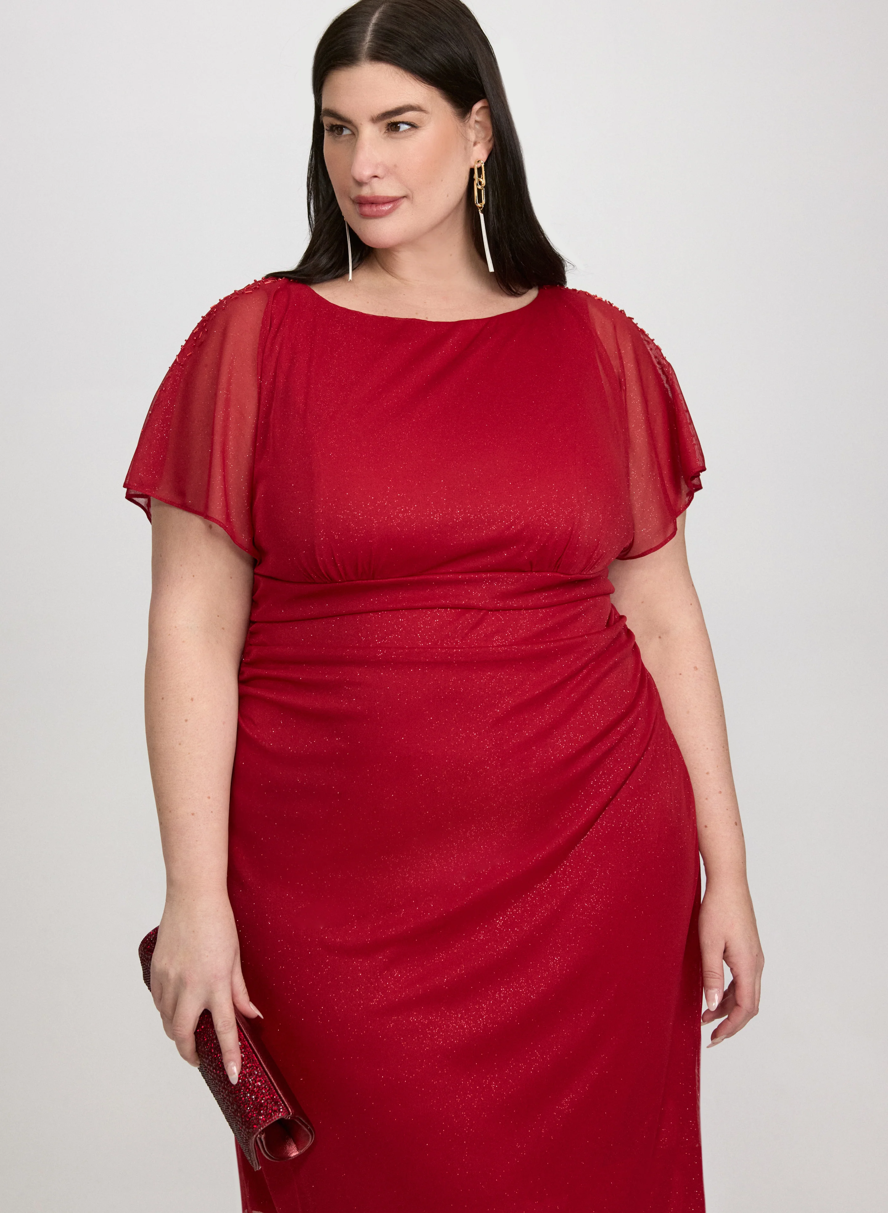 Glitter Mesh Dress - Image 5