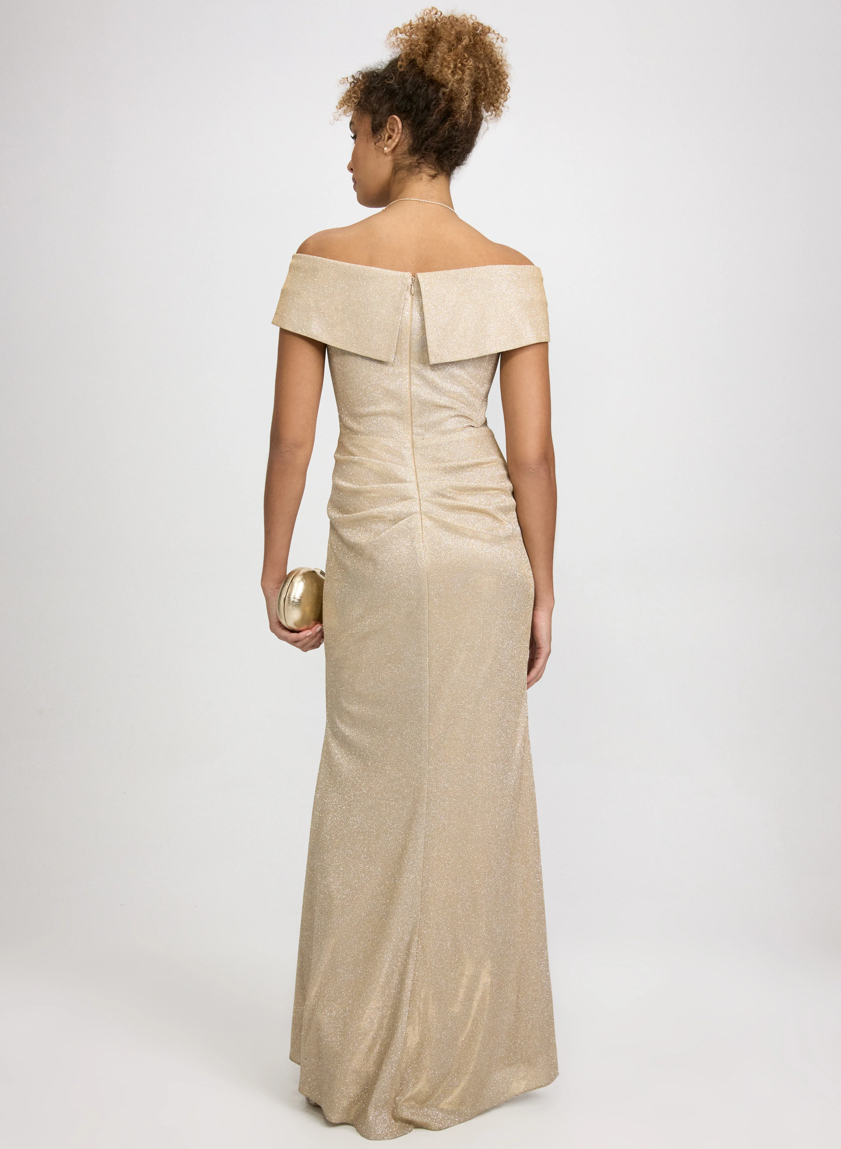 Glitter Off-The-Shoulder Dress - Image 4
