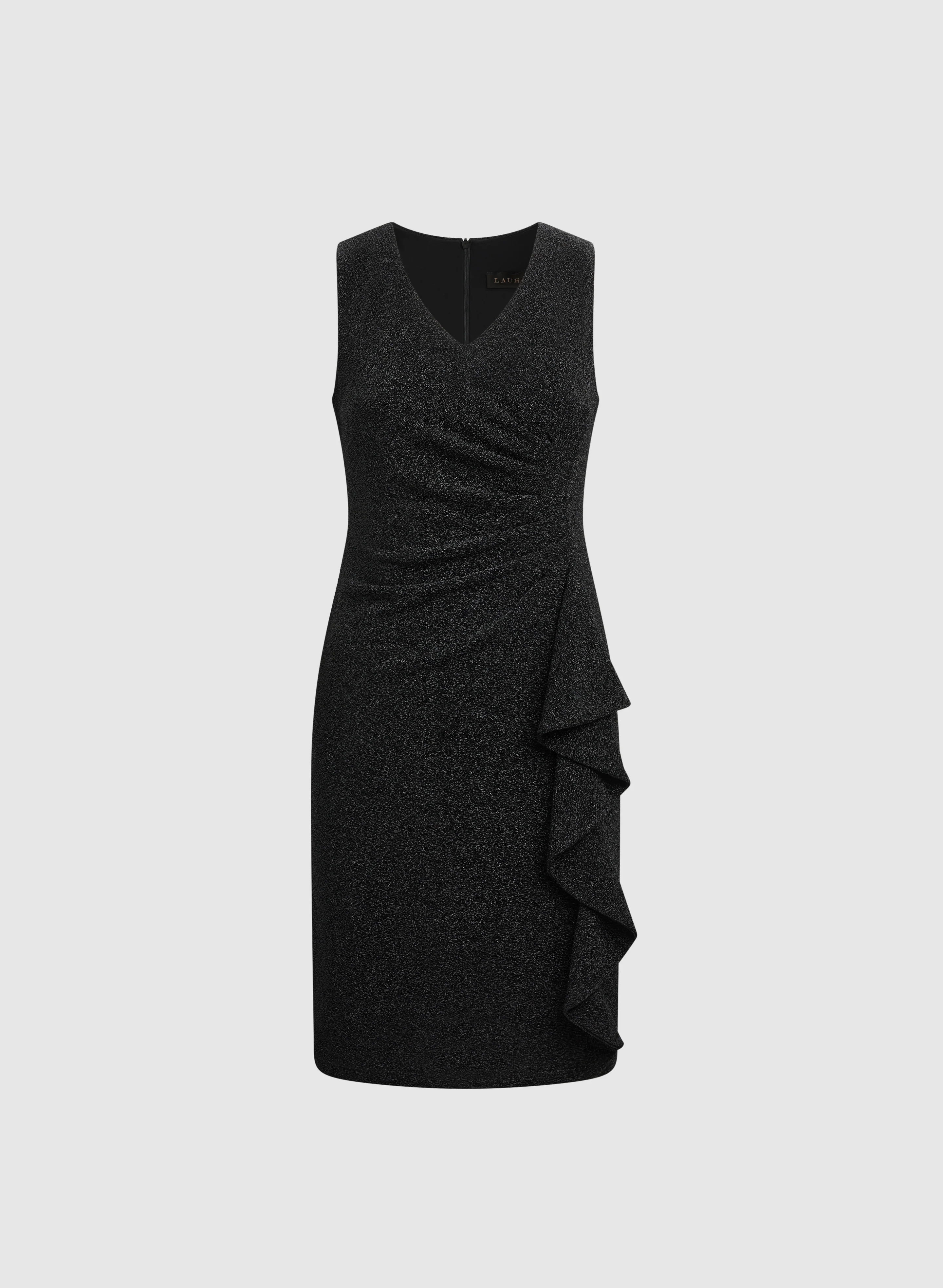 Glitter Ruffle Detail Dress - Image 6