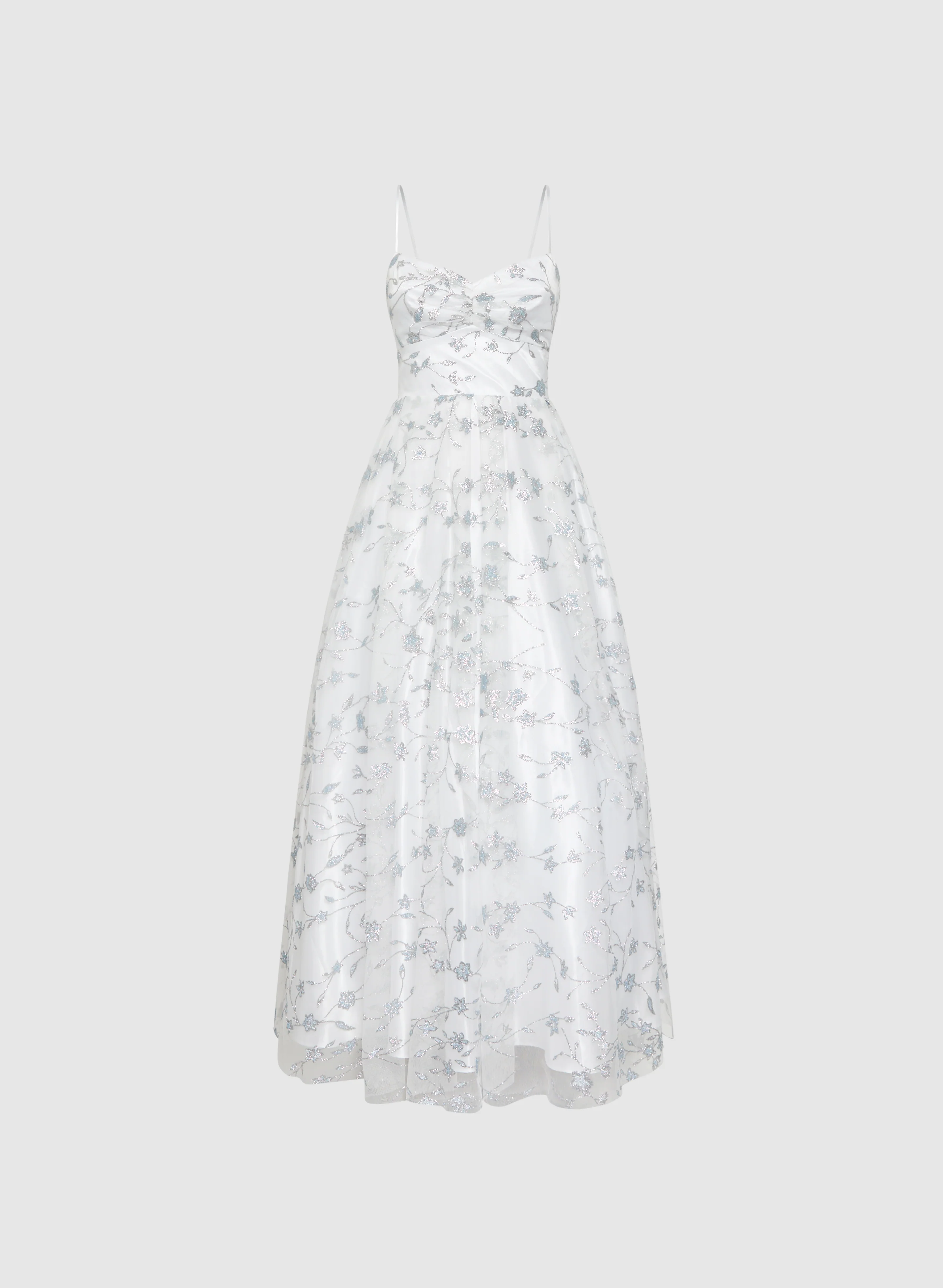 Glittery Floral Tulle Dress - Image 5