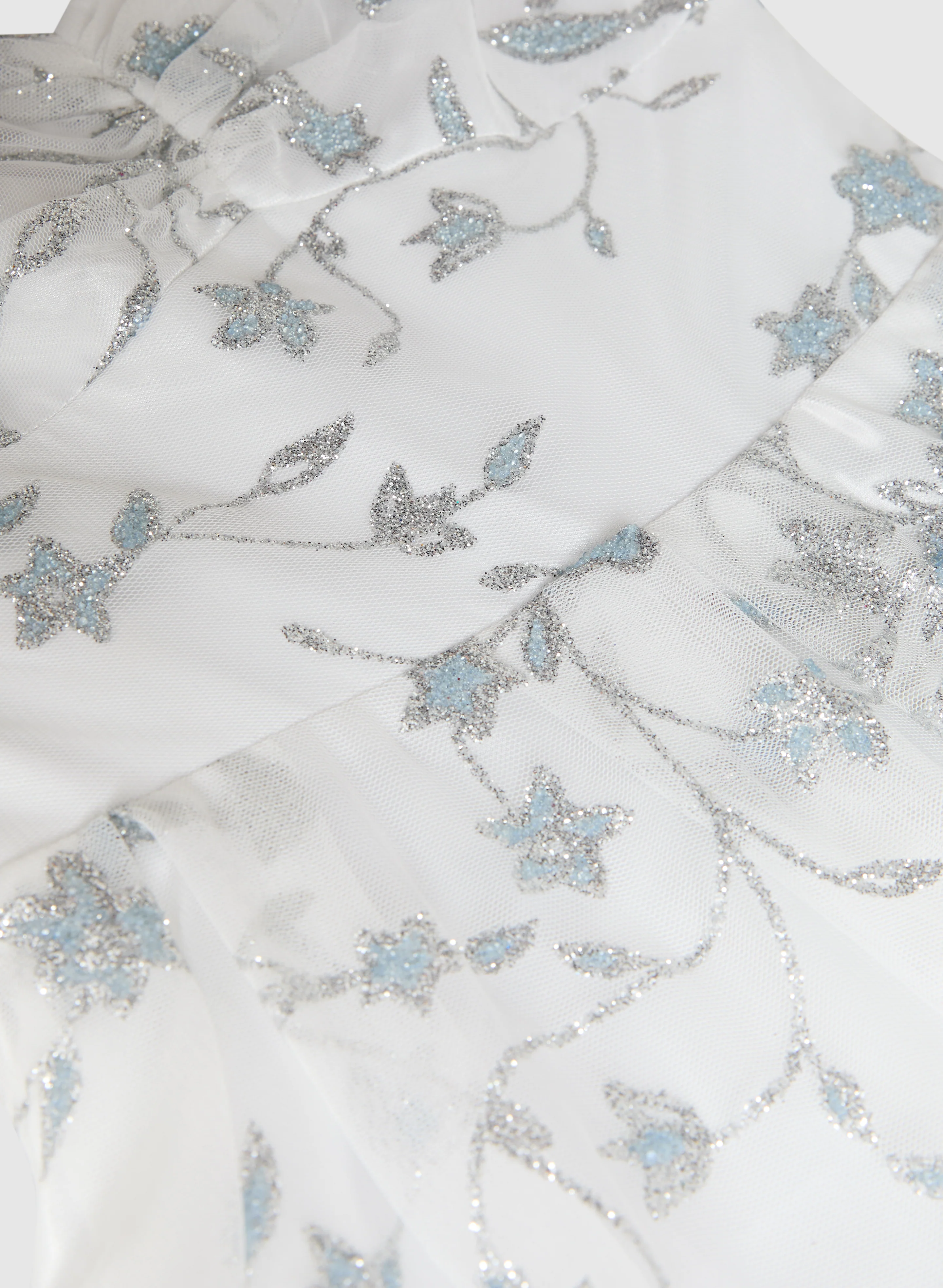 Glittery Floral Tulle Dress - Image 6
