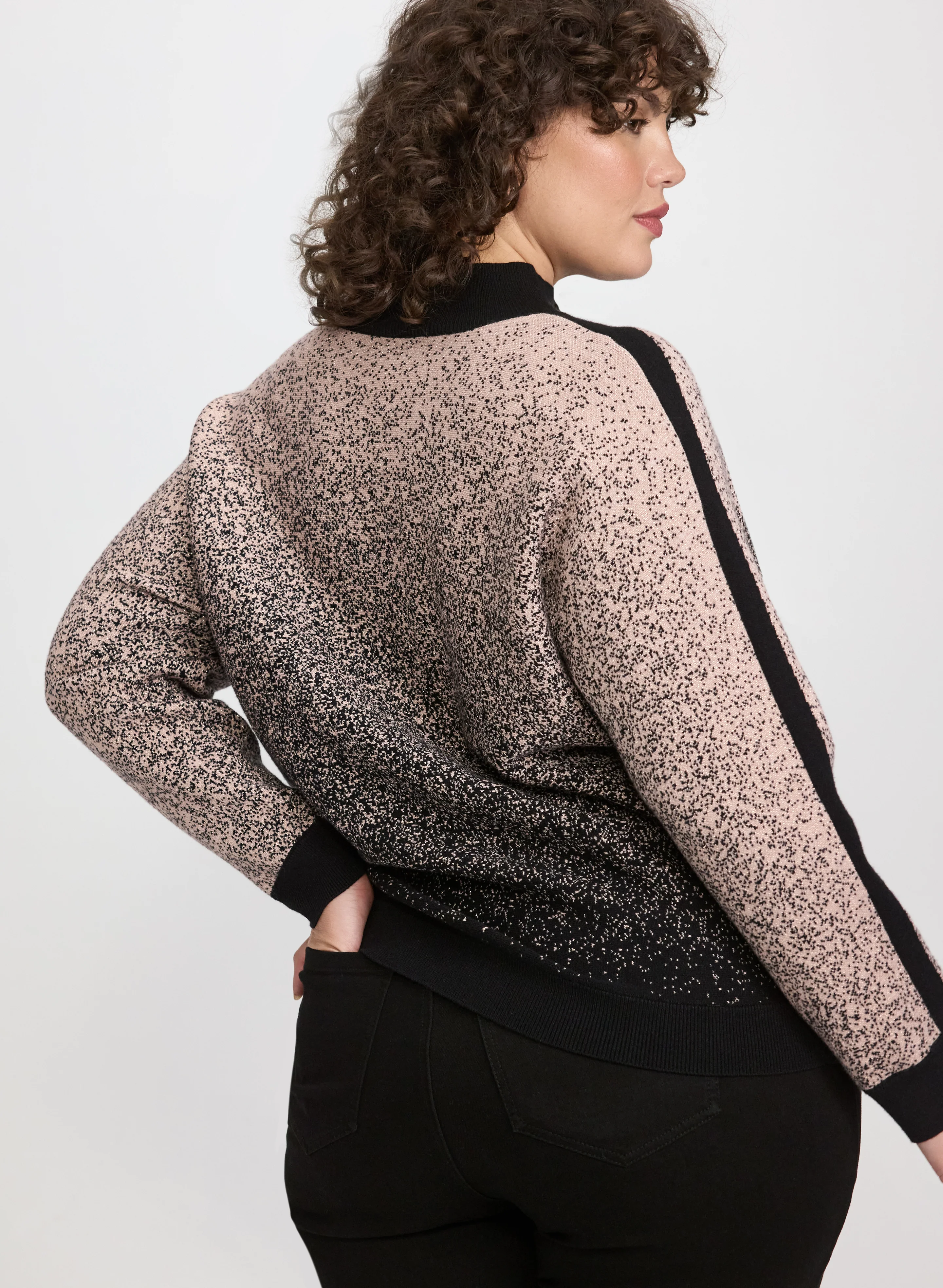 Gradient Dot Motif Sweater - Image 4