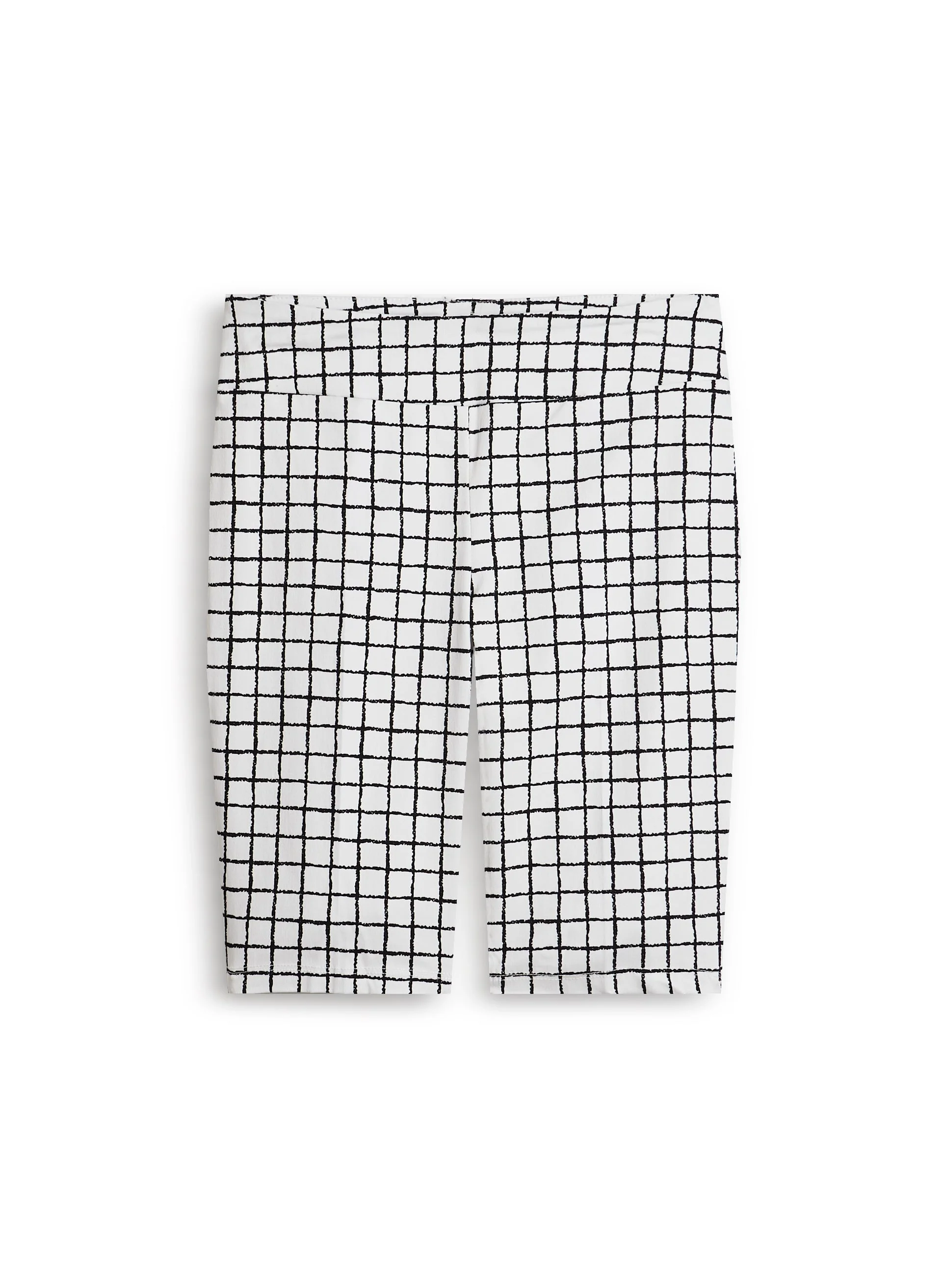 Grid Print Pull On Shorts - Image 4