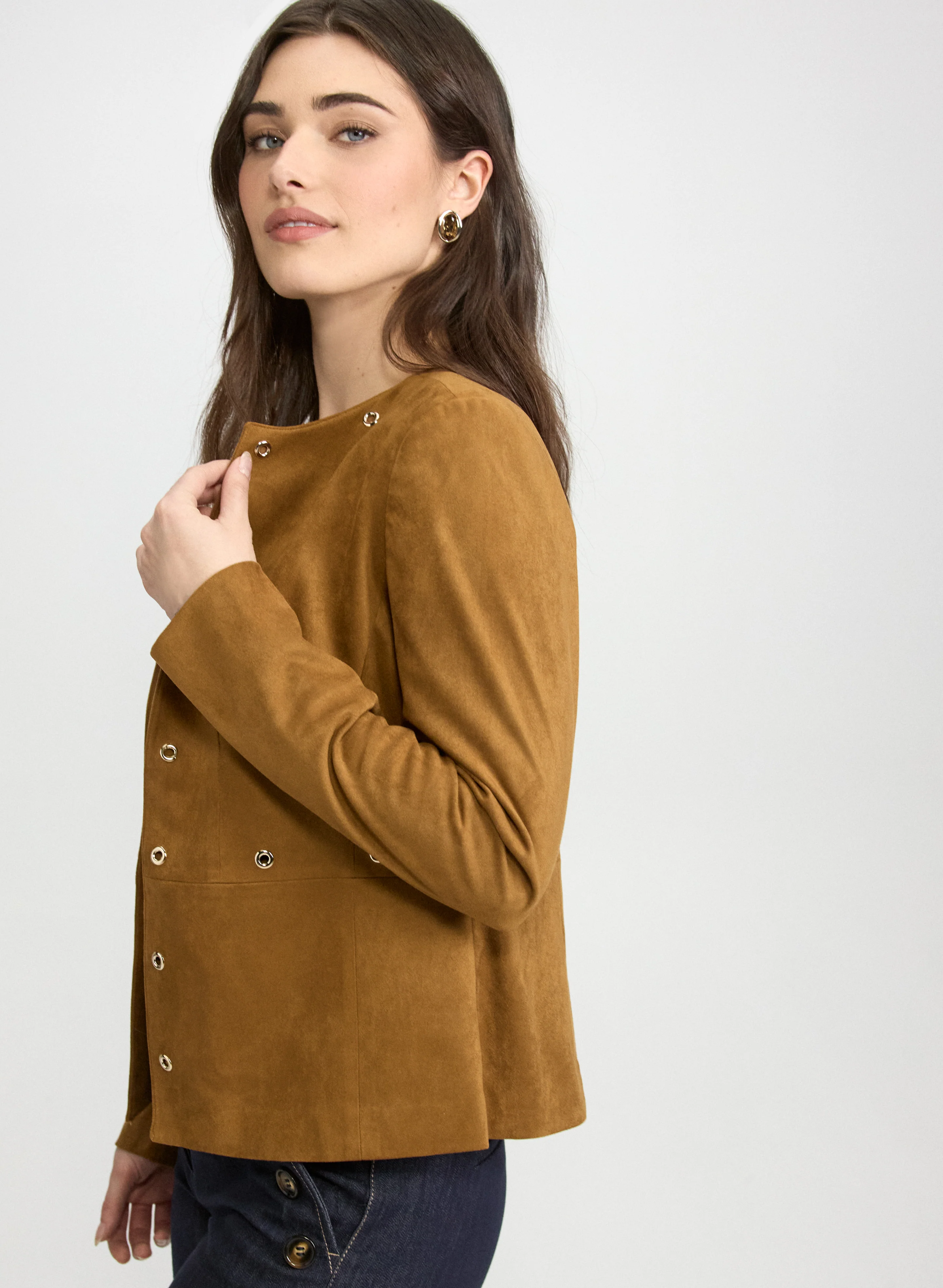 Grommet Detail Jacket - Image 2