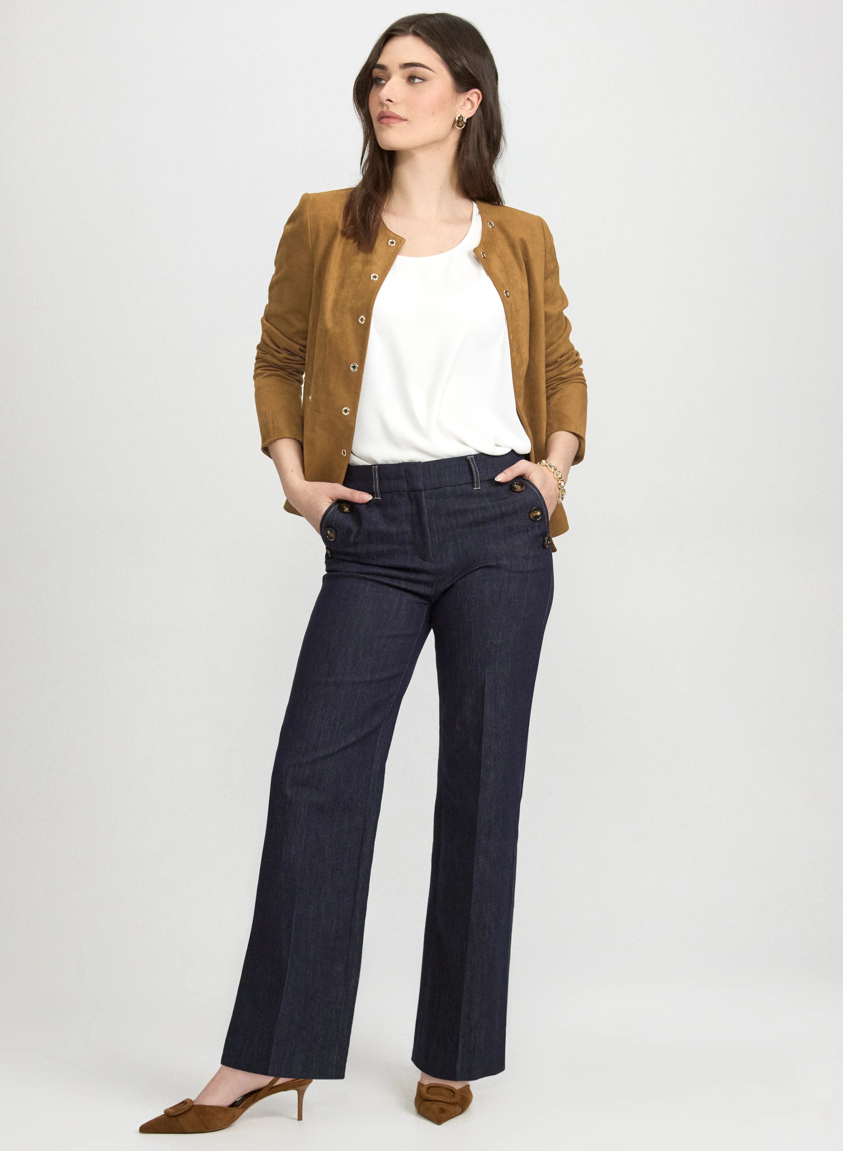 Grommet Detail Jacket - Image 3