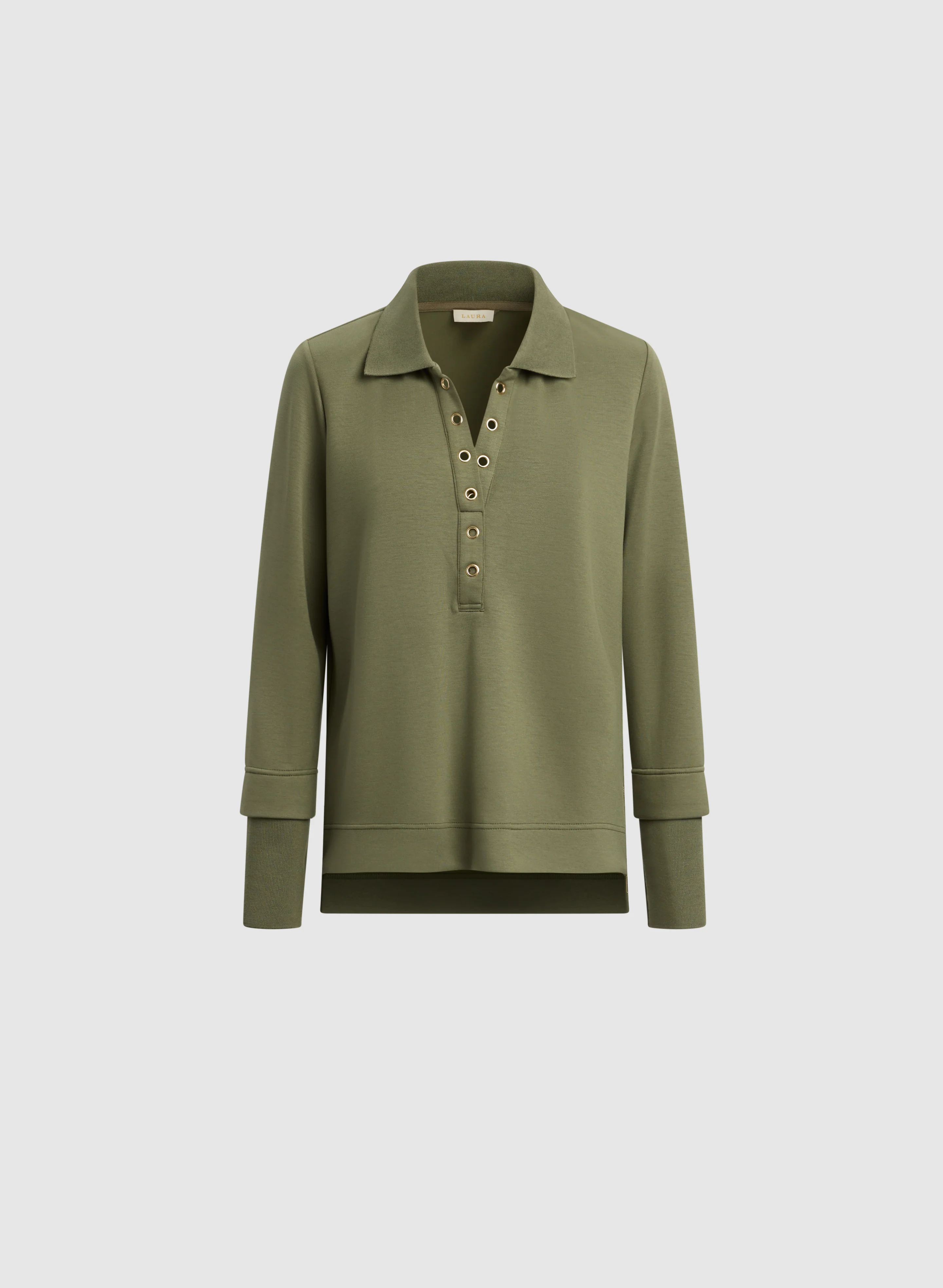 Grommet Placket Top - Image 9