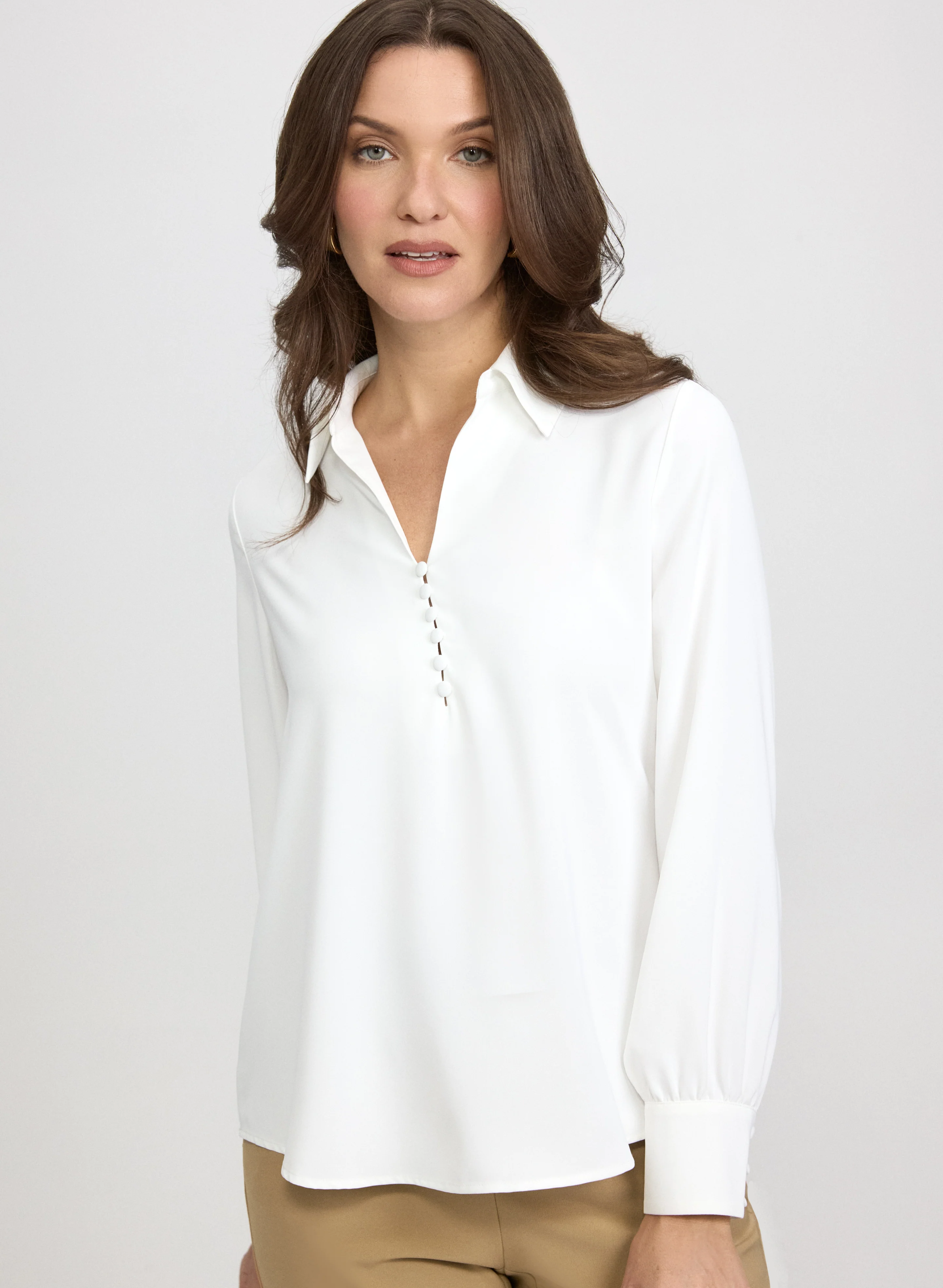 Half-Button Blouse - Image 5