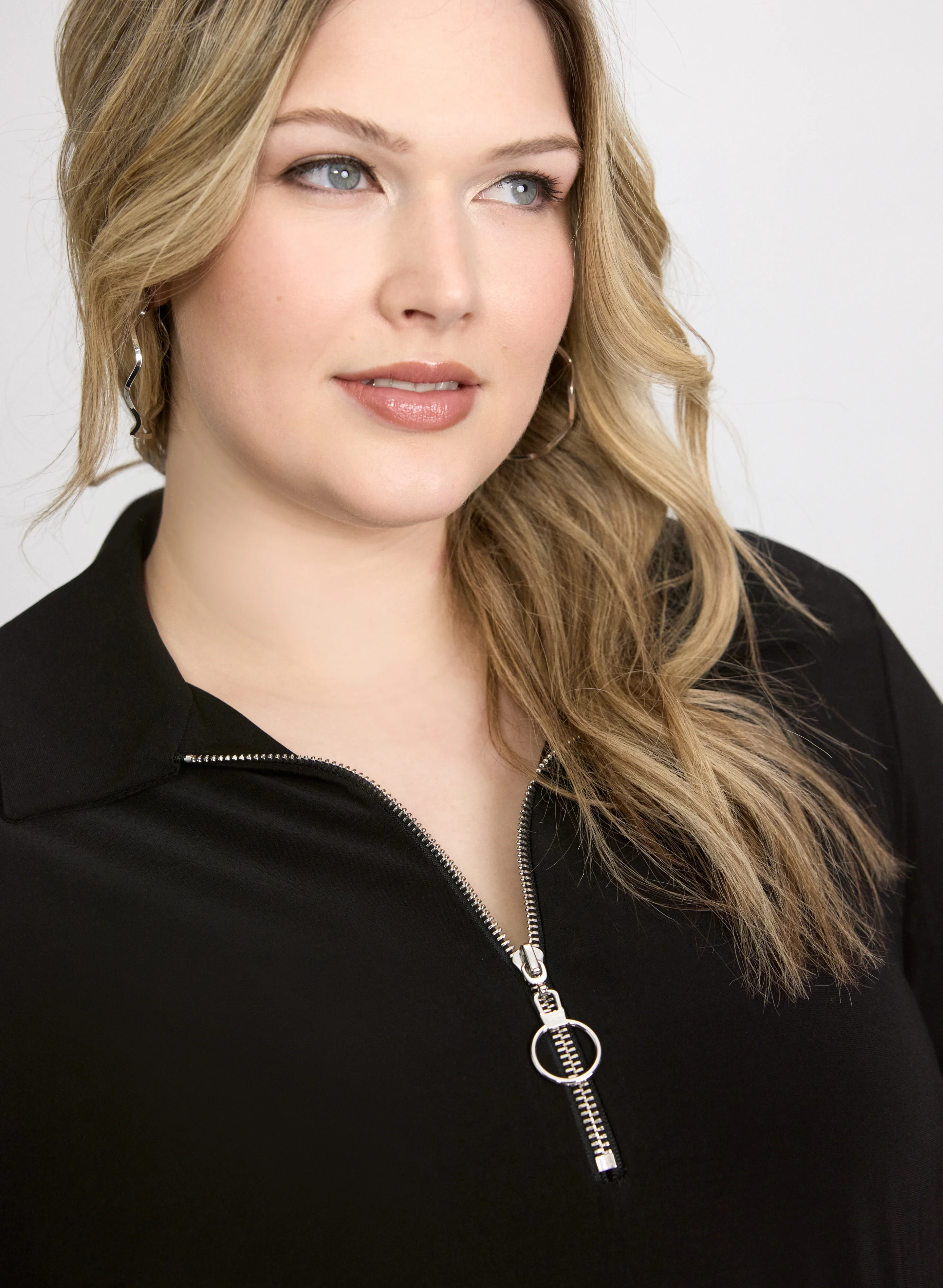 Half-Zip Jersey Dress - Image 3