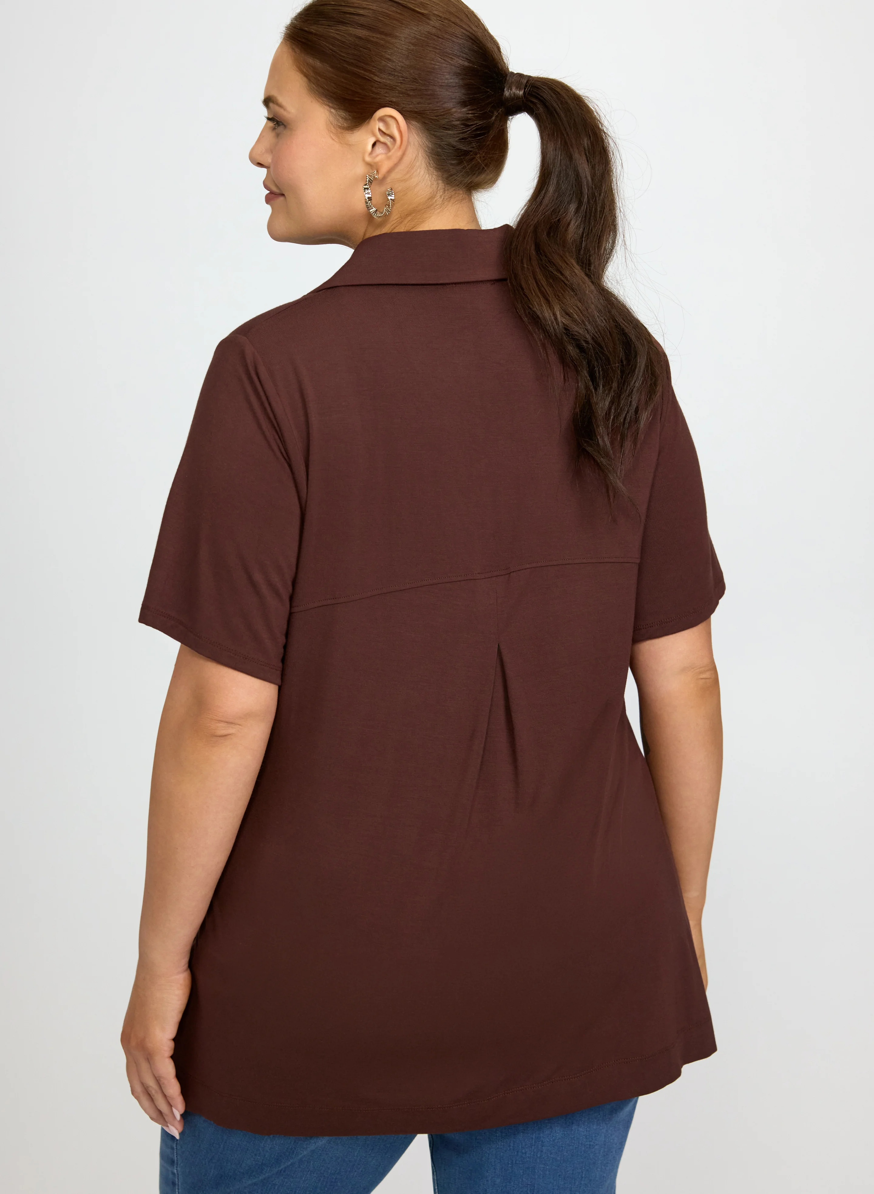 Half-Zip Polo Top - Image 4