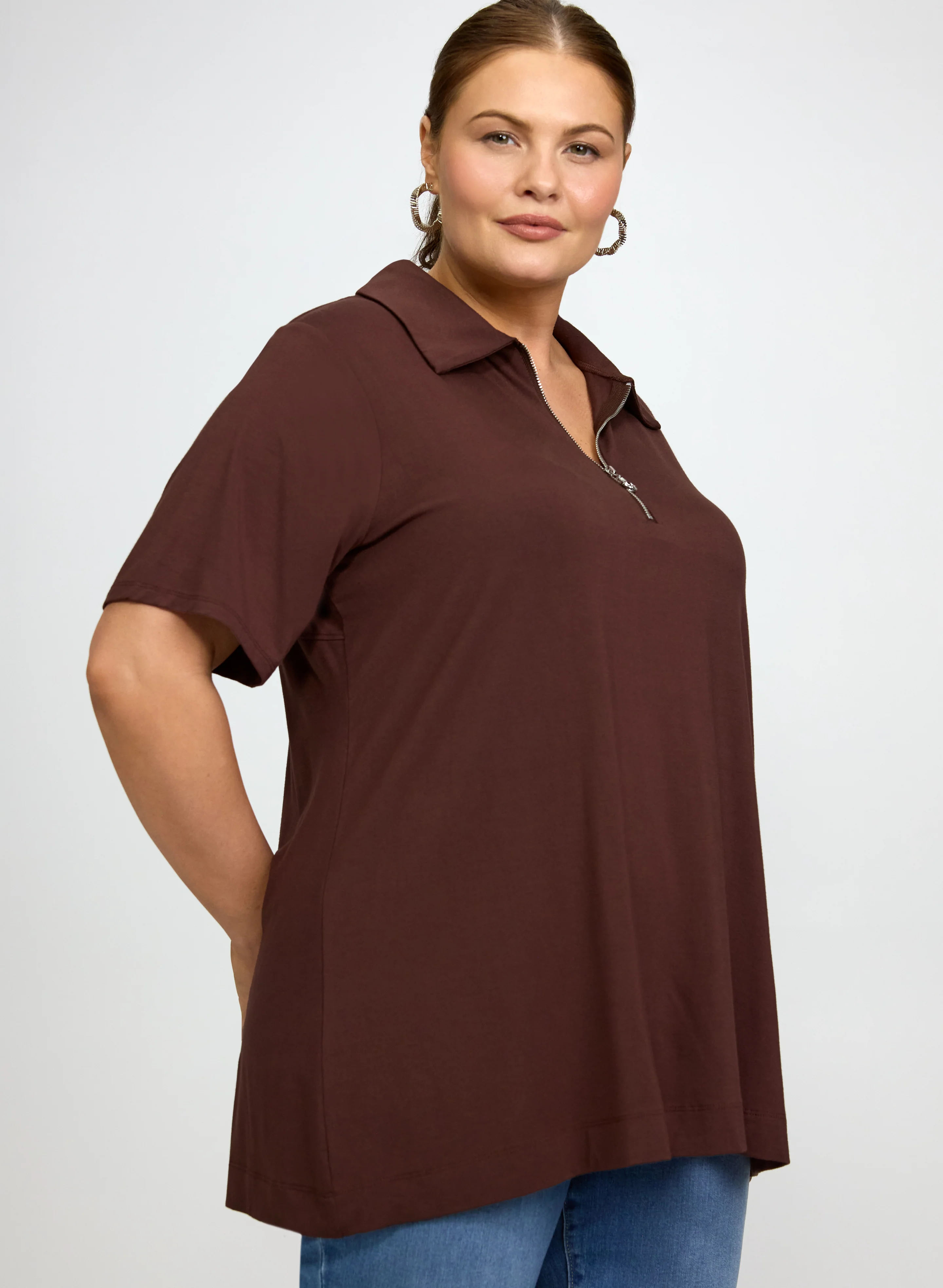 Half-Zip Polo Top - Image 5