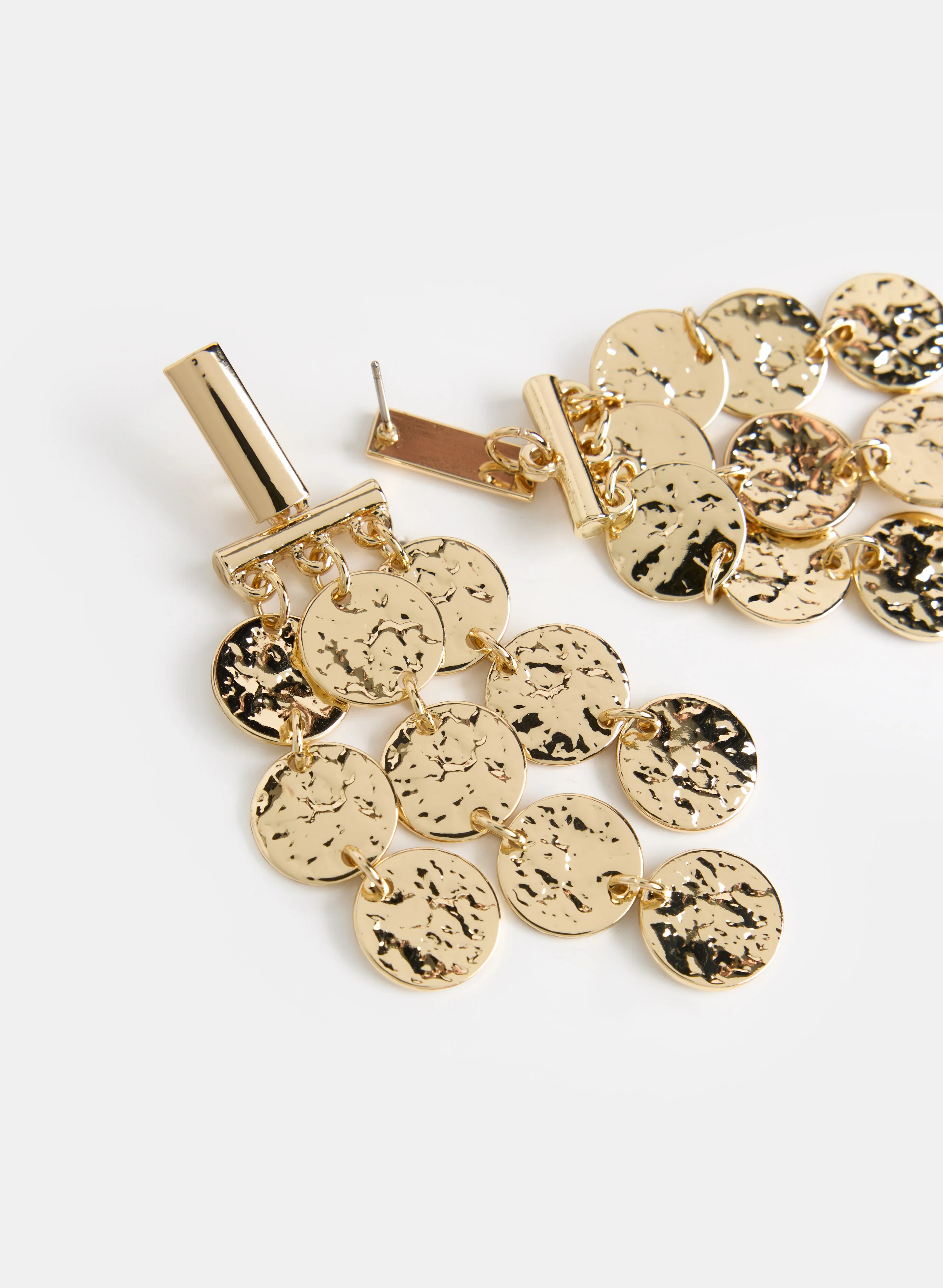 Hammered Cascade Earrings - Image 2