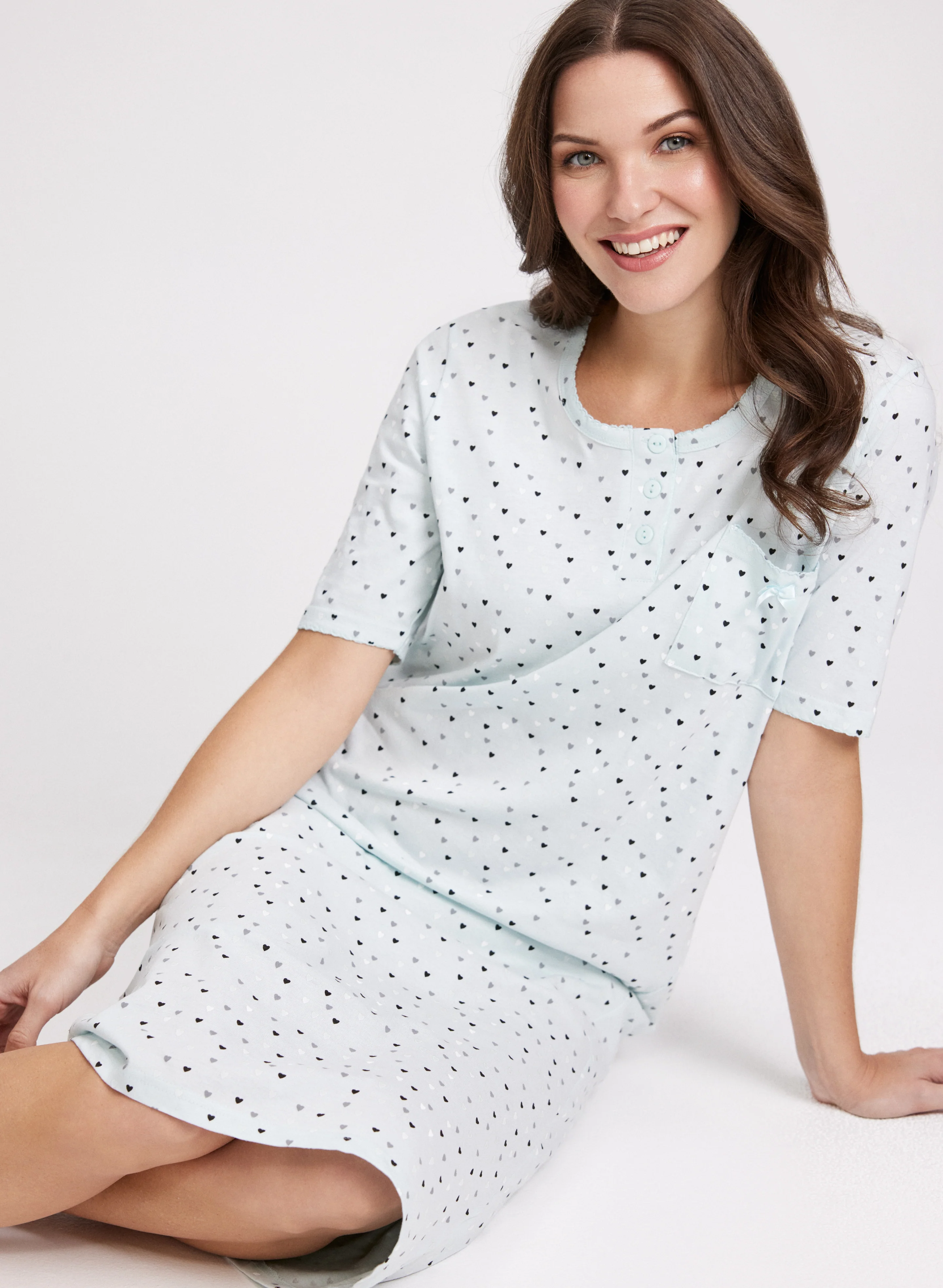 Heart Print Nightgown - Image 4