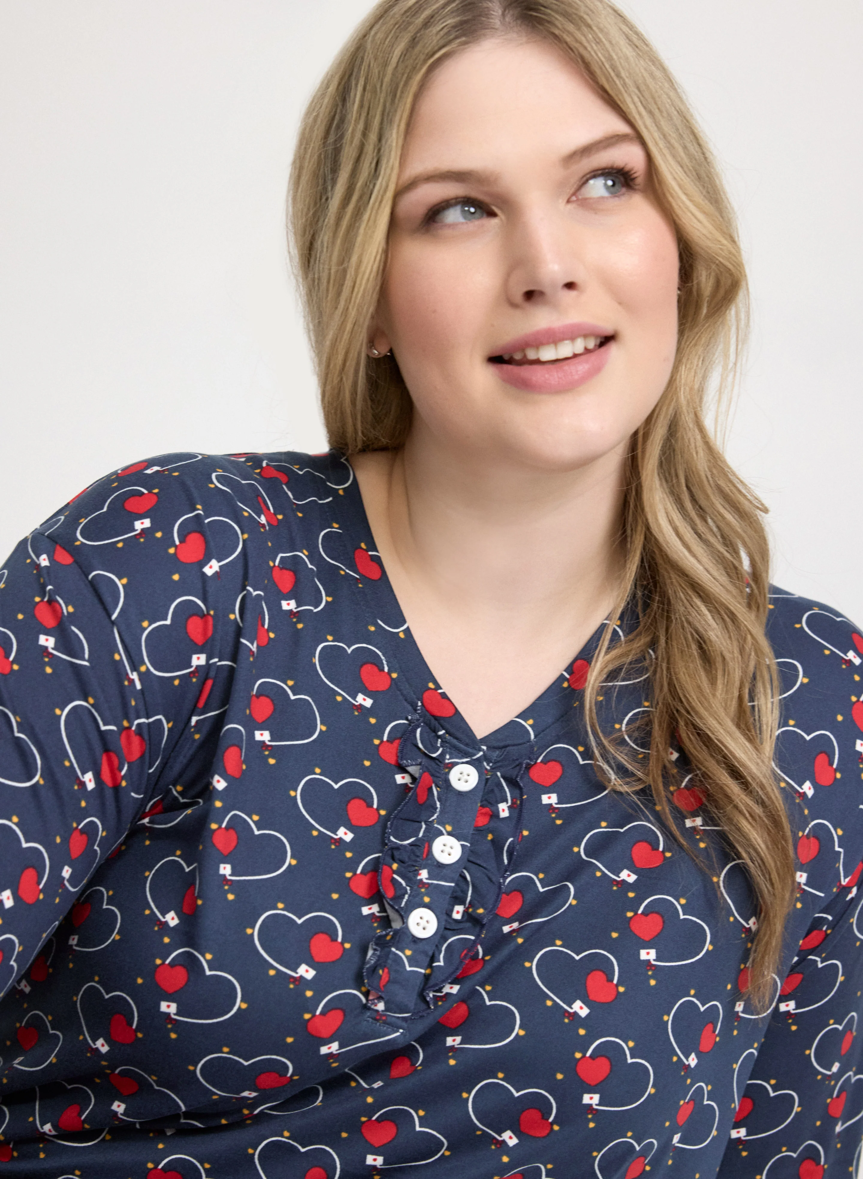 Heart Print Nightgown - Image 5