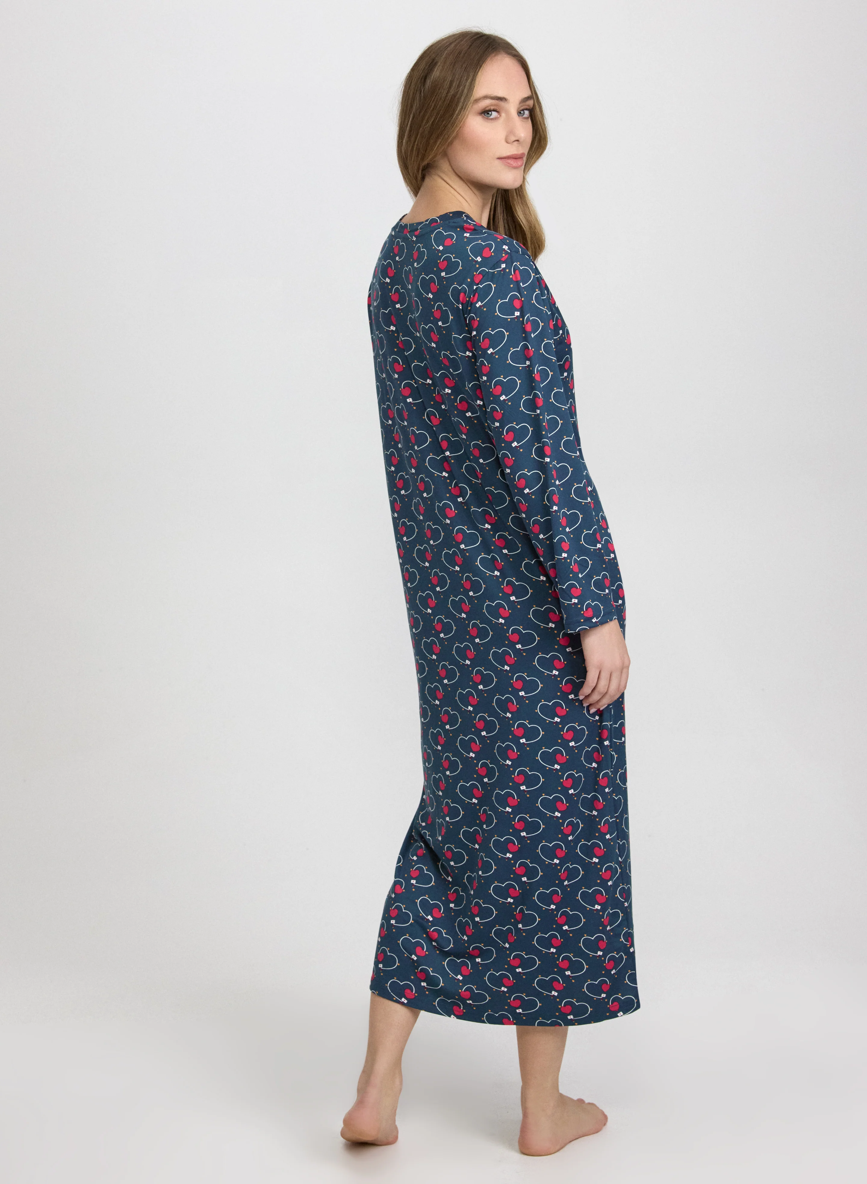 Heart Print Nightgown - Image 2