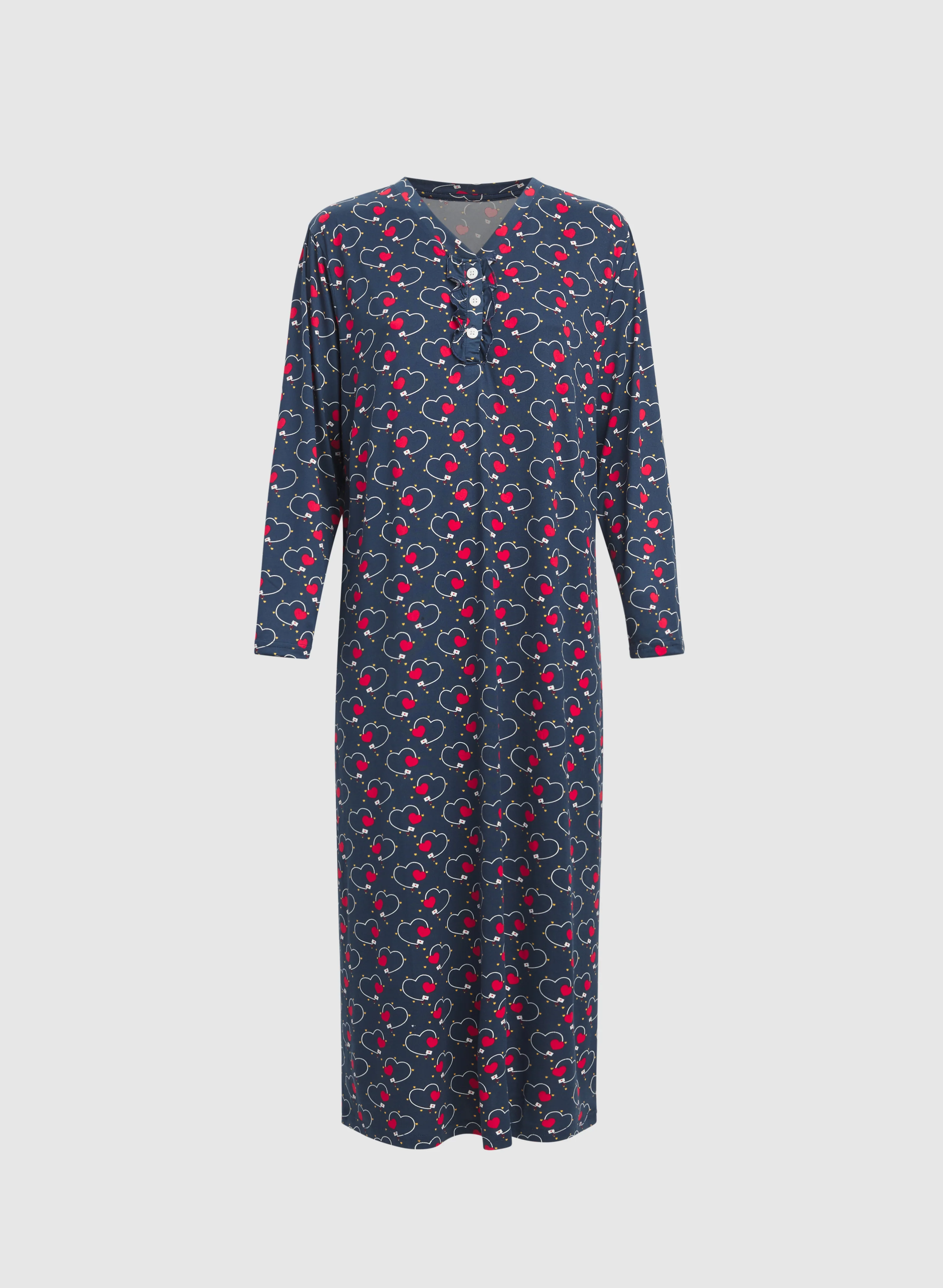 Heart Print Nightgown - Image 6