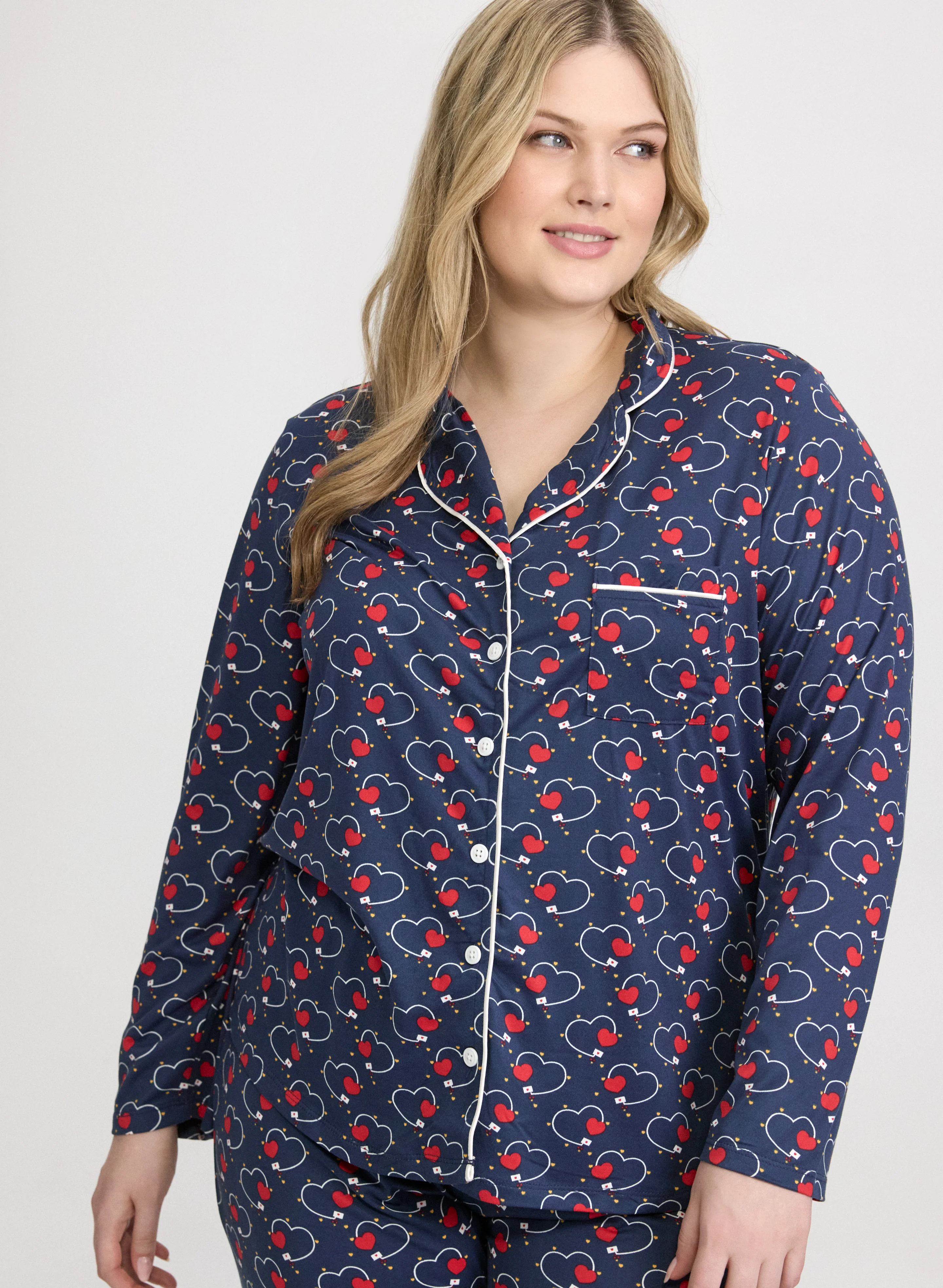 Heart Print Pyjama Set - Image 3