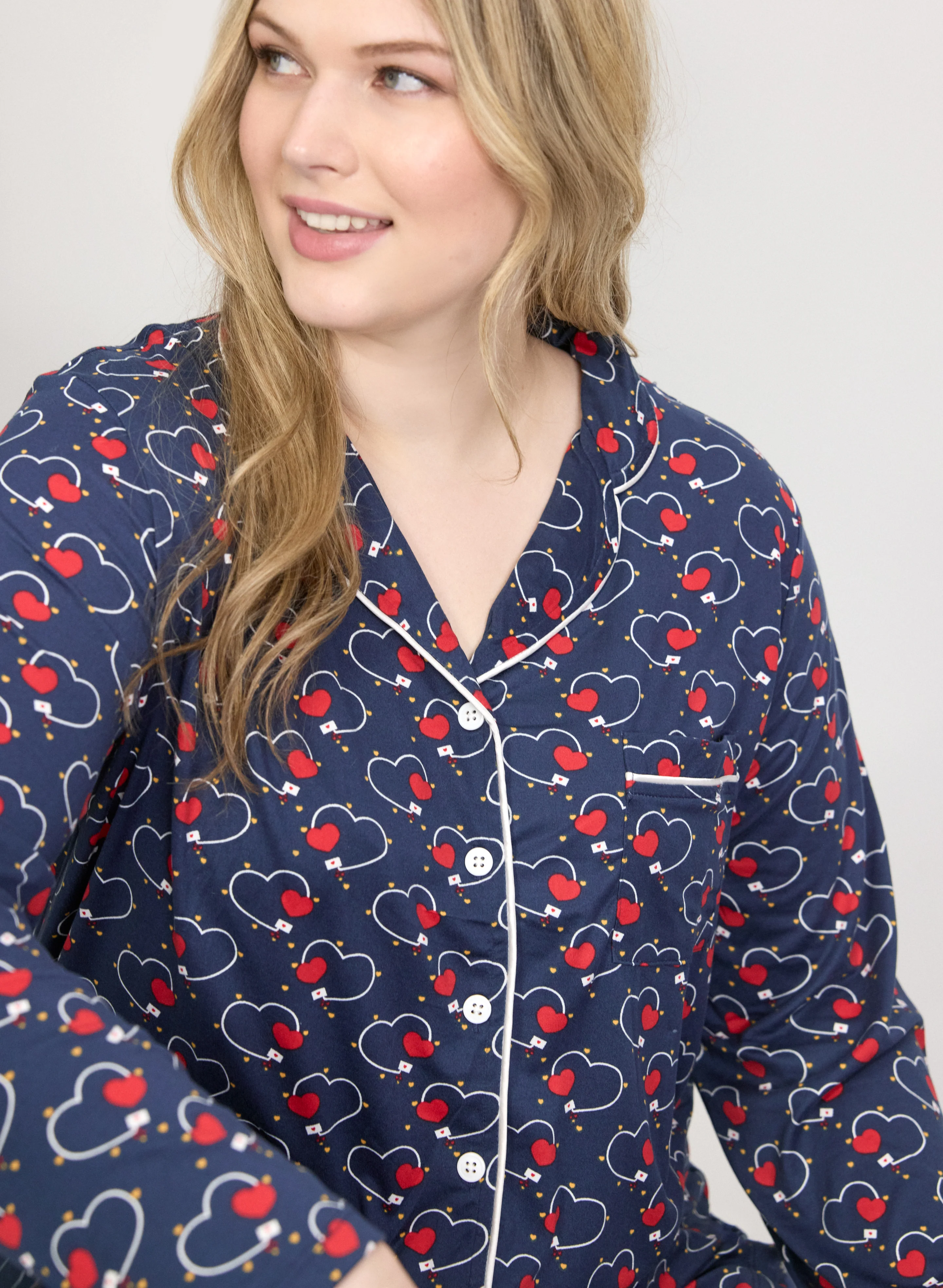 Heart Print Pyjama Set - Image 5